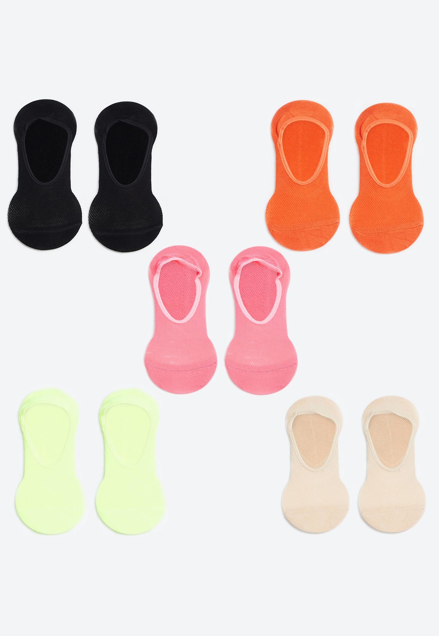 GINGER Women Solid No-Show Socks - Pack of 5-picture-55