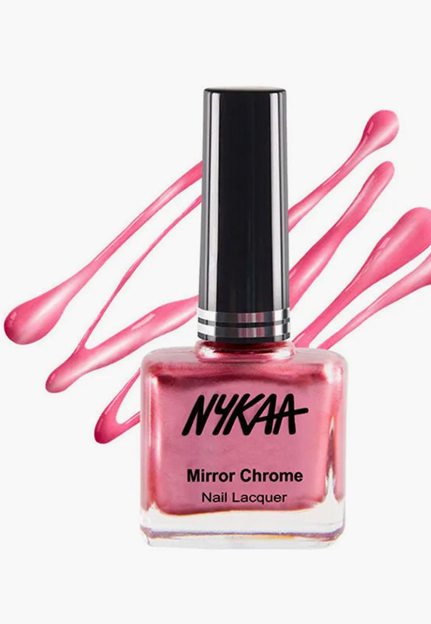 NYKAA Mirror Chrome Nail Lacquer- Pink Pinwheel-image-8