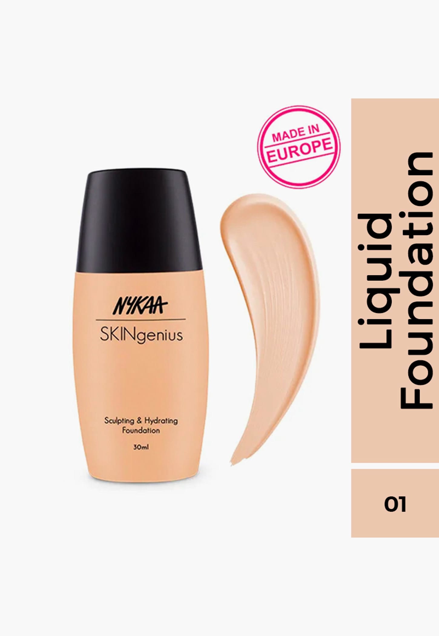 NYKAA SKINgenius Sculpting & Hydrating Foundation - Pure Ivory-picture-28