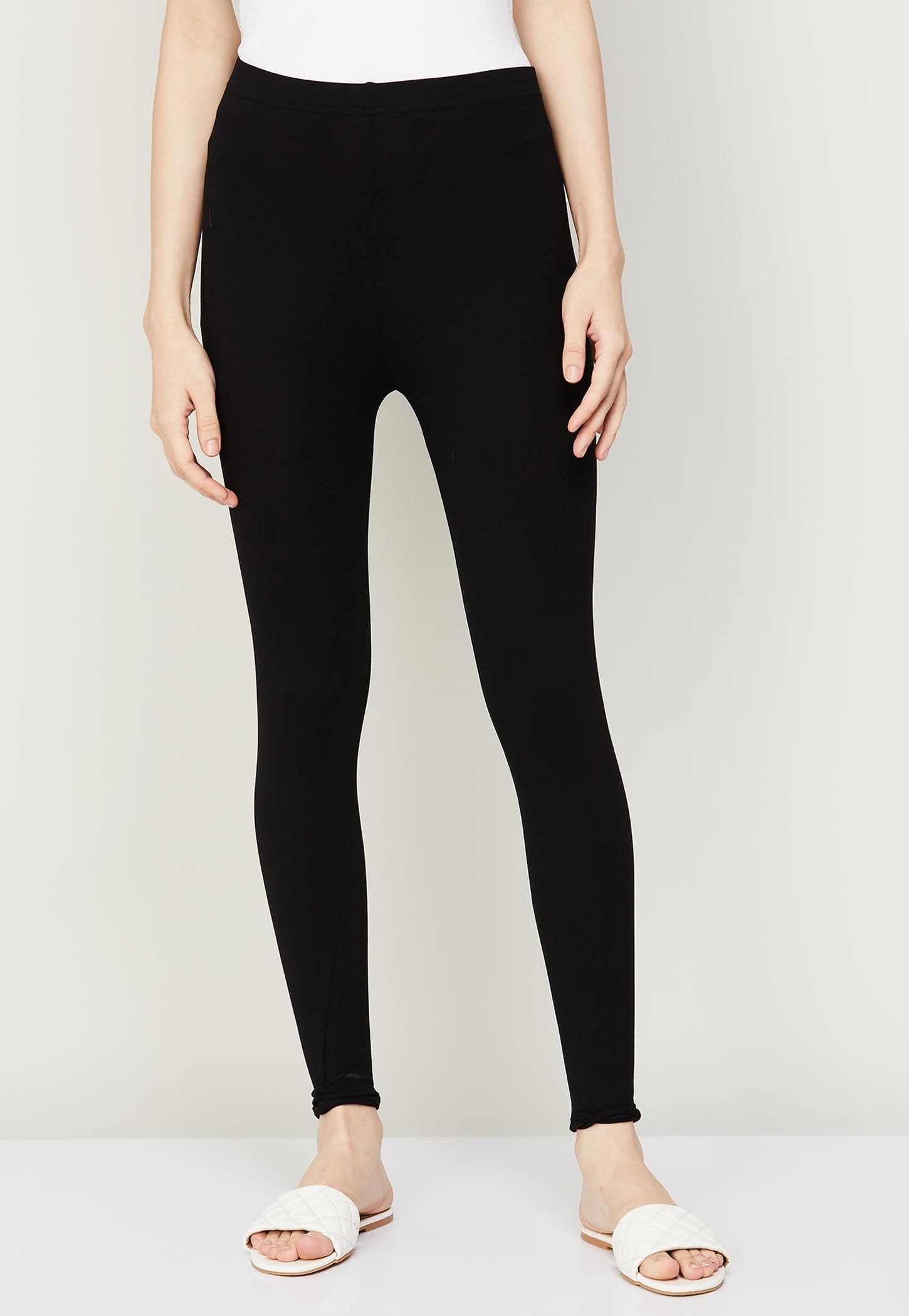 MELANGE Women Solid Leggings-picture-47