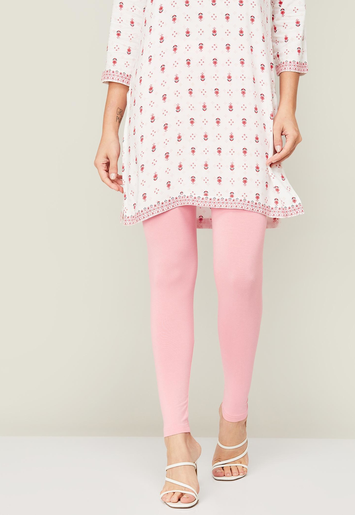 MELANGE Women Solid Leggings-picture-36
