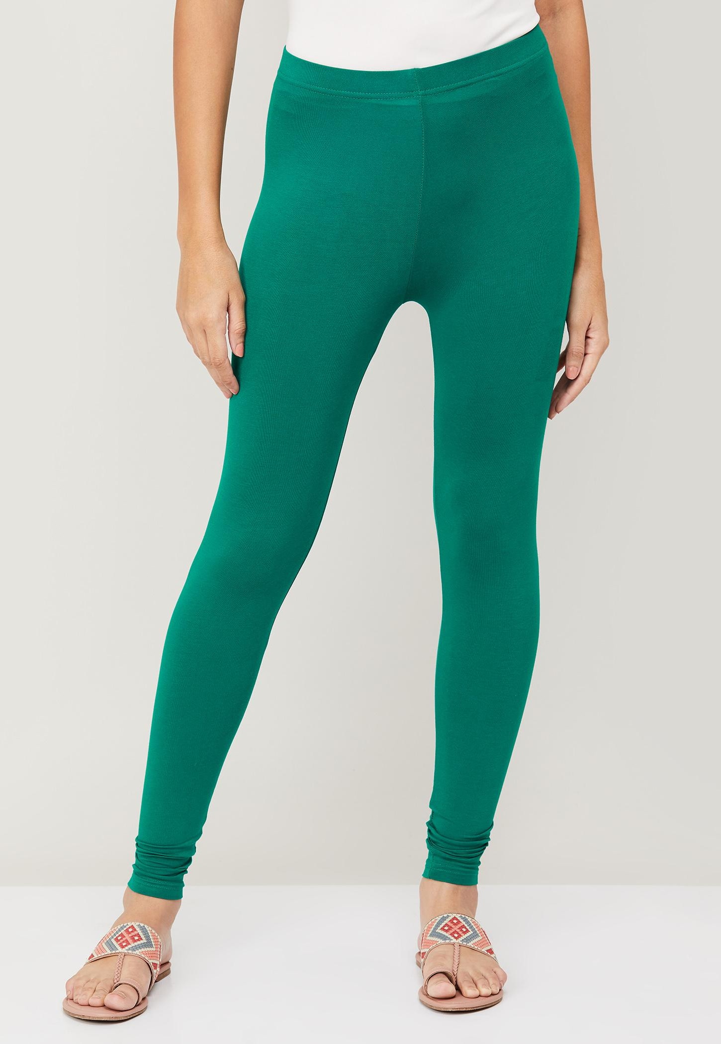 MELANGE Women Solid Leggings-picture-28