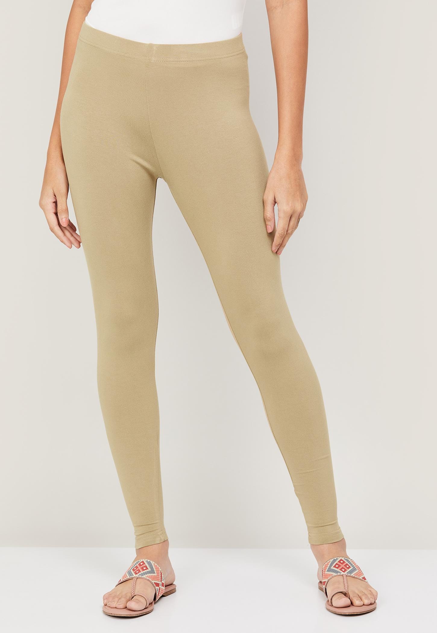 MELANGE Women Solid Leggings-picture-43