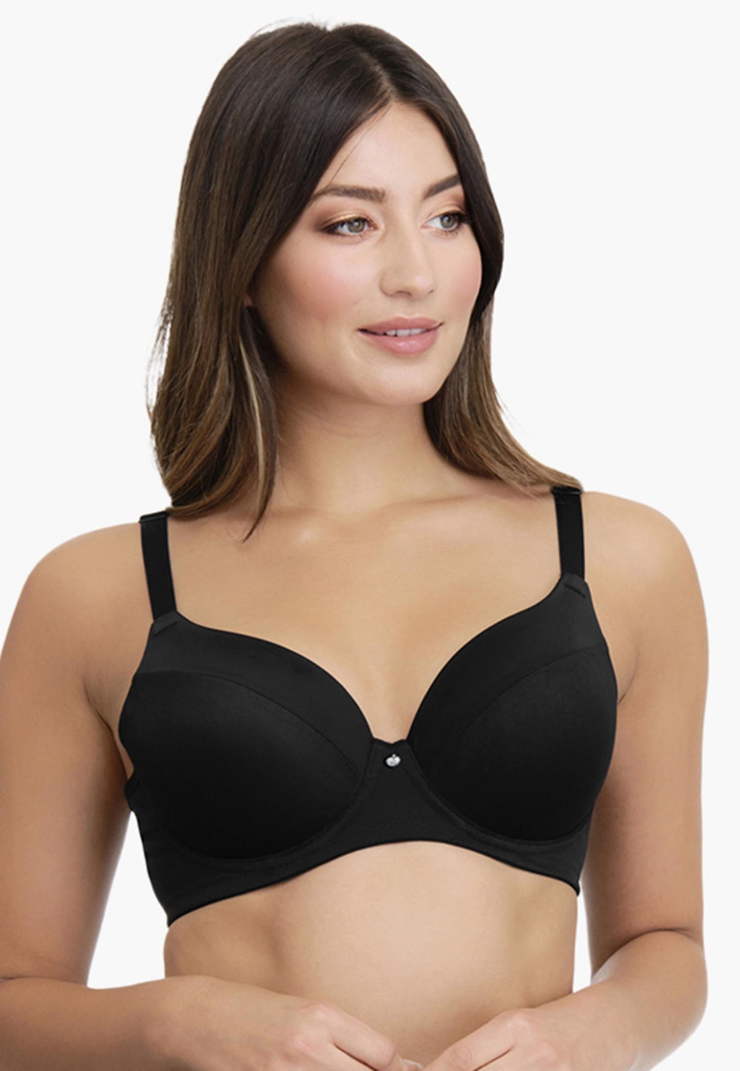 AMANTE Solid Padded Wired T-shirt Bra-image-35