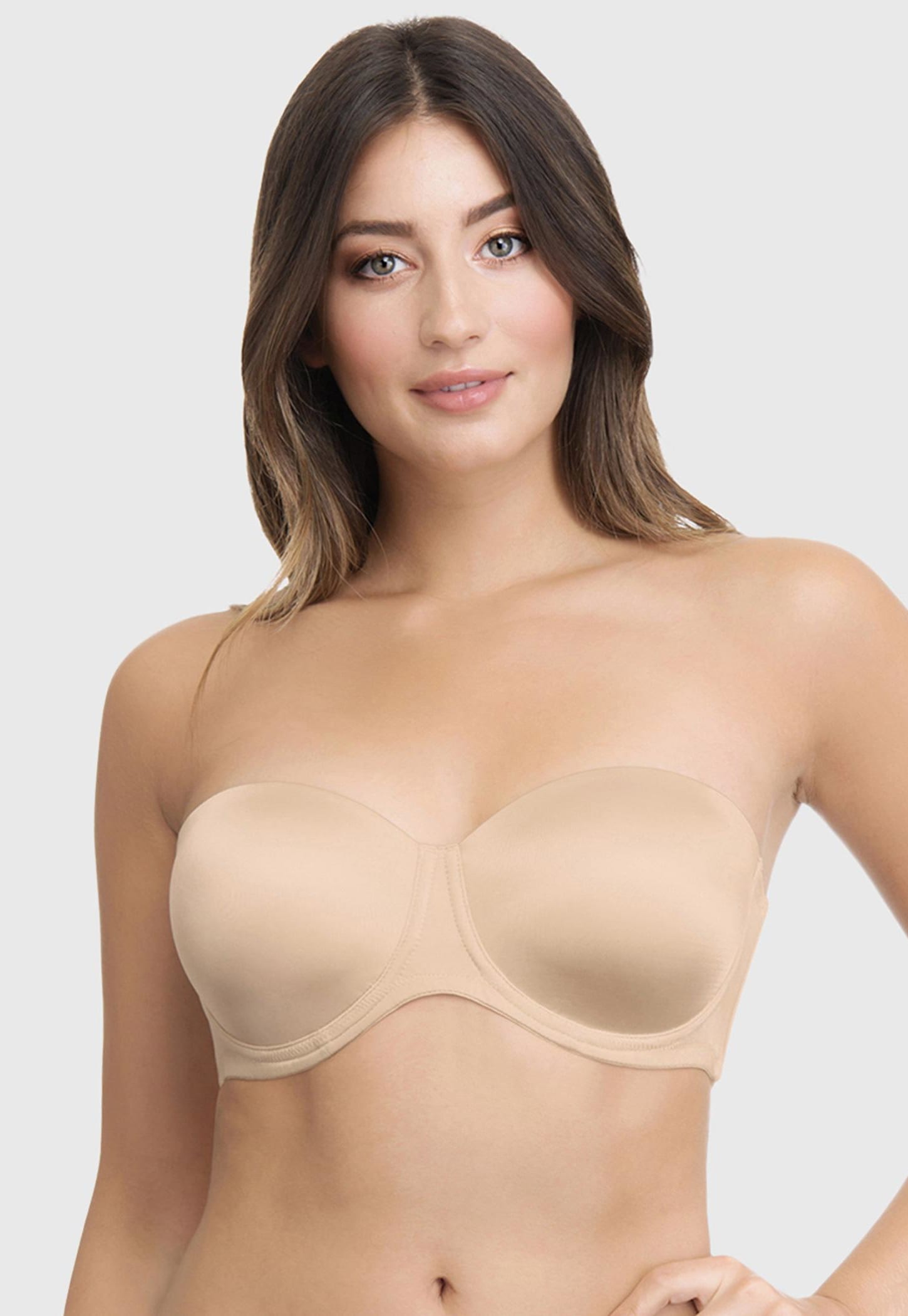 AMANTE Solid Bandeau Padded Wired Bra-picture-35