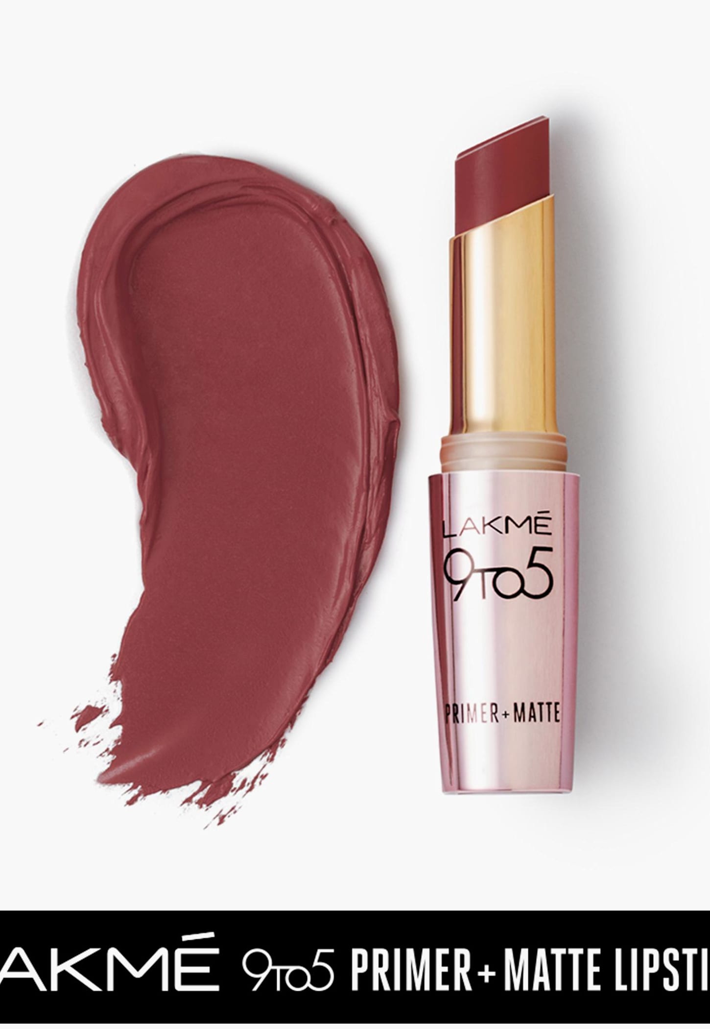 LAKME 9 To 5 Primer + Matte Lipstick- Dusty Pink- 3.6g-image-18