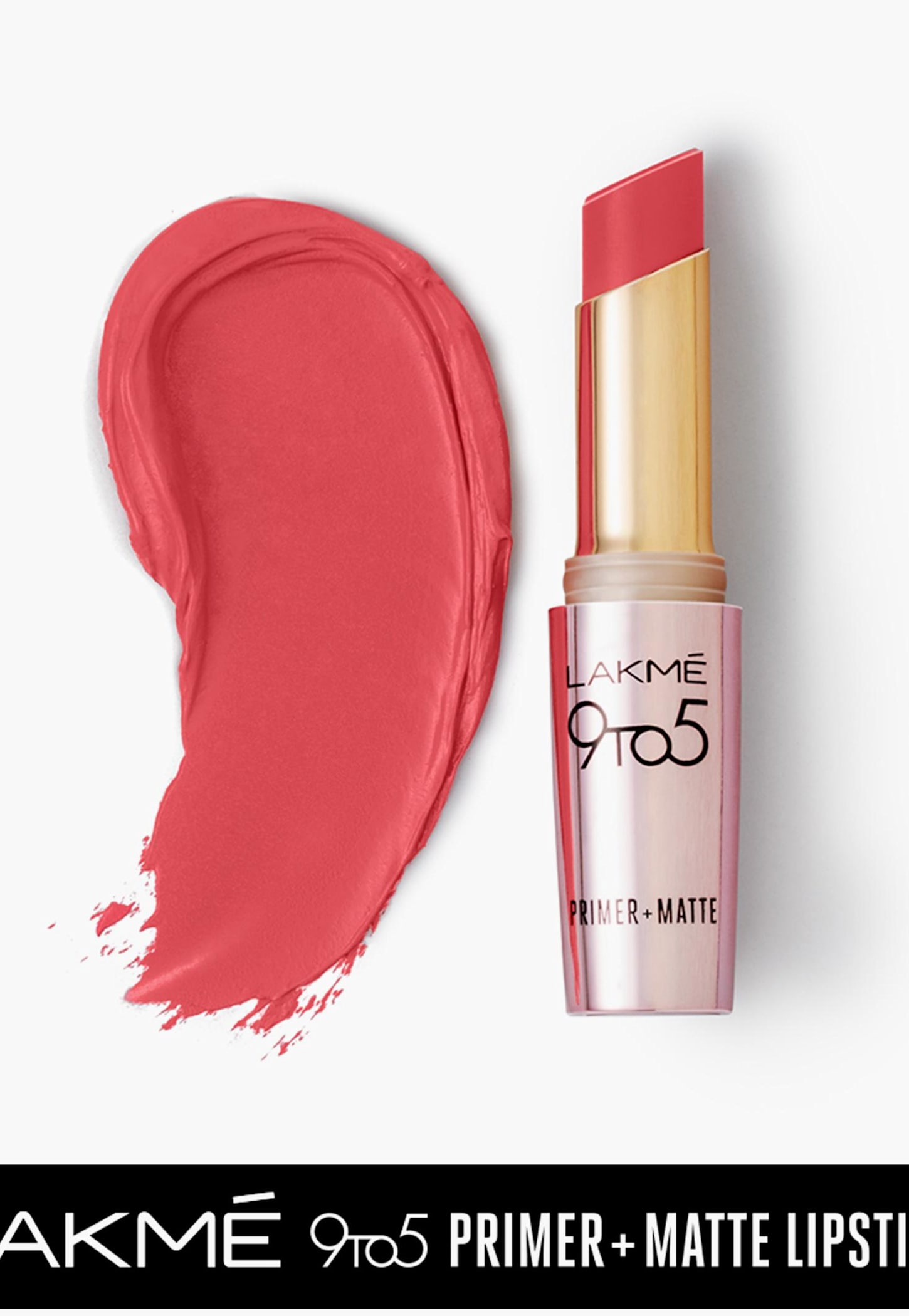 LAKME 9 To 5 Primer + Matte Lipstick- Peachy Affair- 3.6g-image-29
