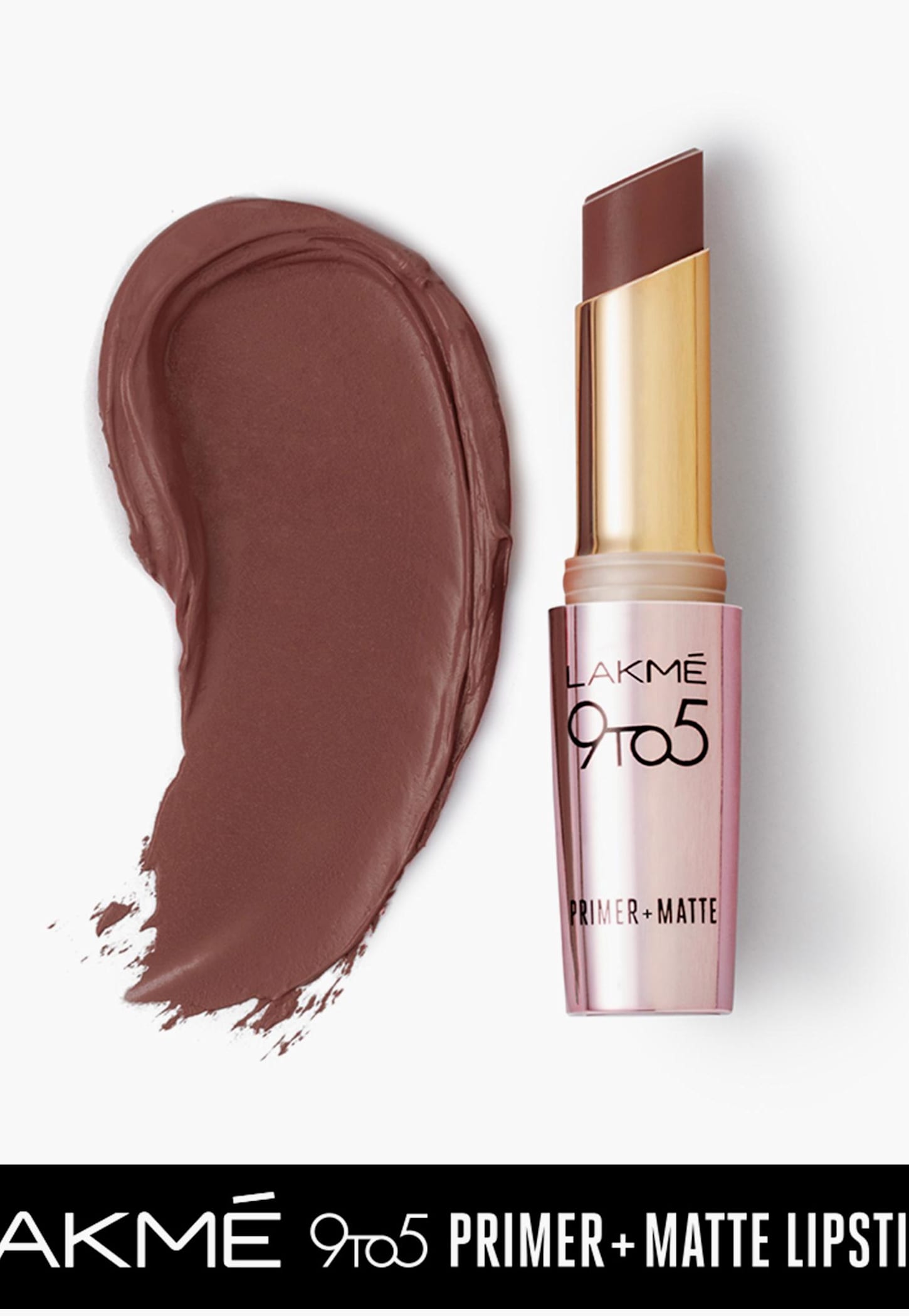 Lakme 9To5 Primer + Matte Lip Color Brown Walnut 3.6 G-picture-35