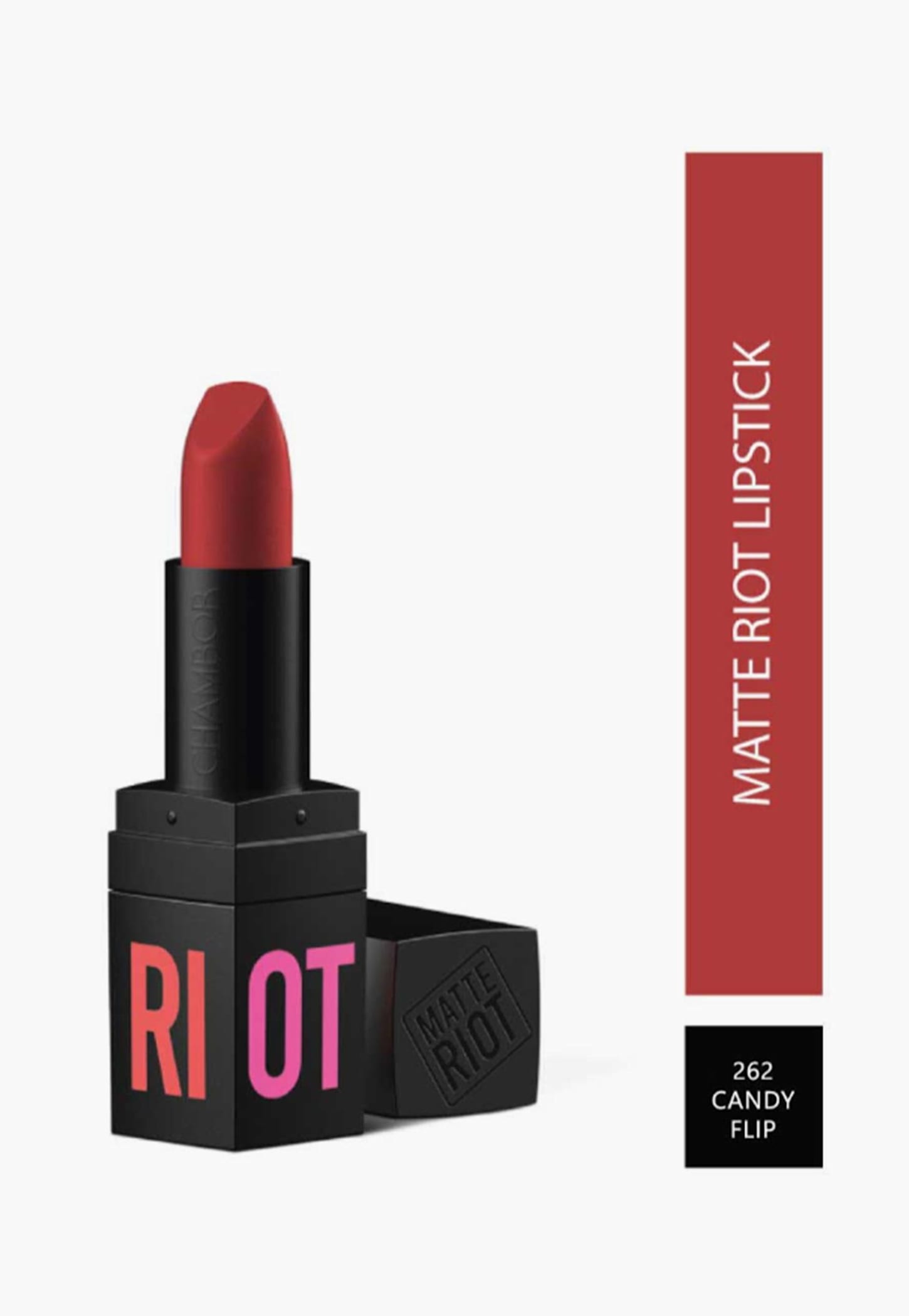 CHAMBOR Matte Riot Lipstick- Candy Flip-262-picture-13