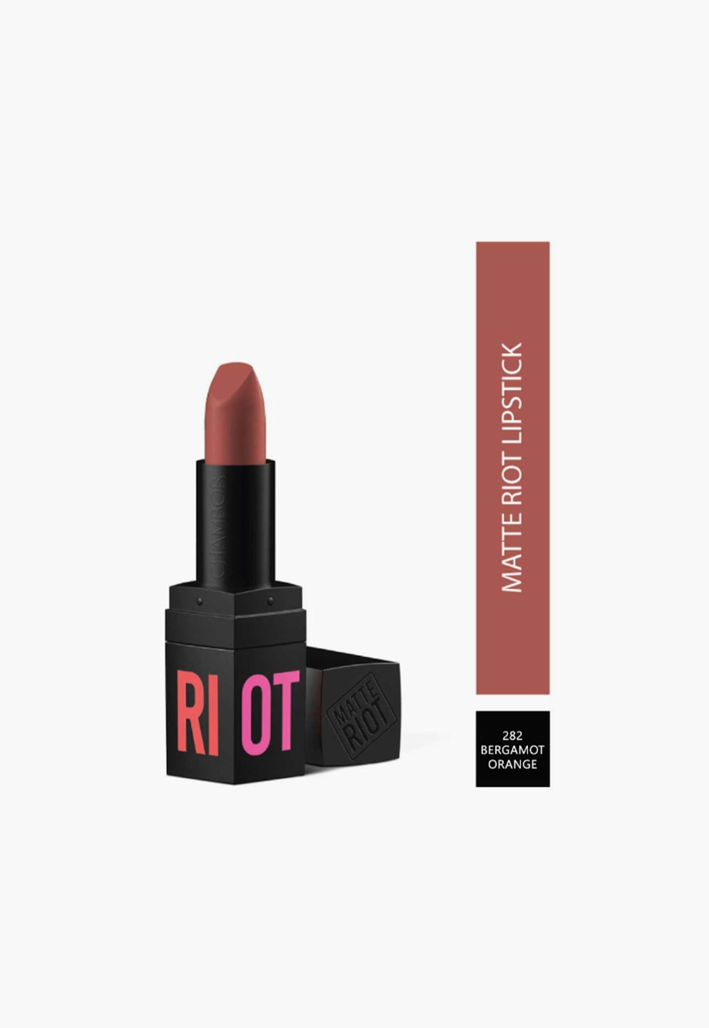 CHAMBOR Matte Riot Lipstick- Bergamot Orange-282-picture-16