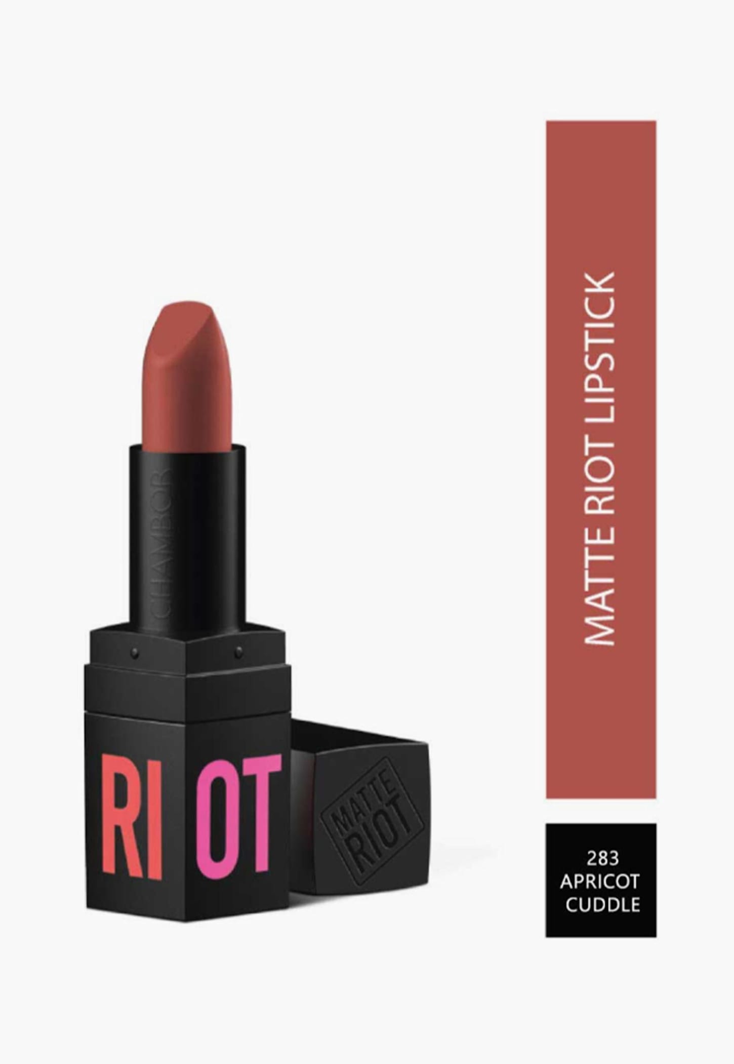 CHAMBOR Matte Riot Lipstick- Apricot Cuddle-283-picture-20