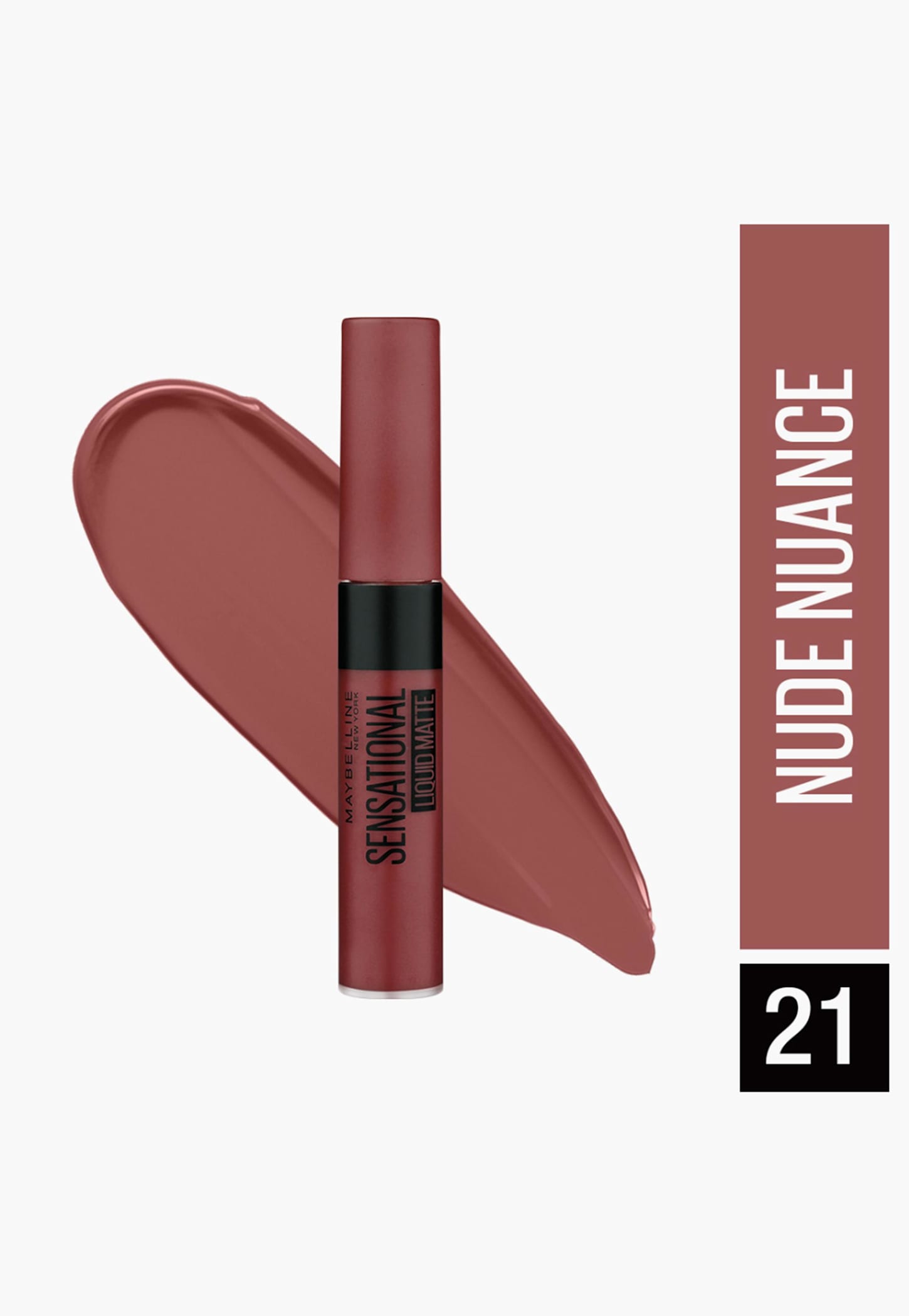 MAYBELLINE NEW YORK Sensational Liquid Matte Lipstick - 21 Nude Nuance-picture-50