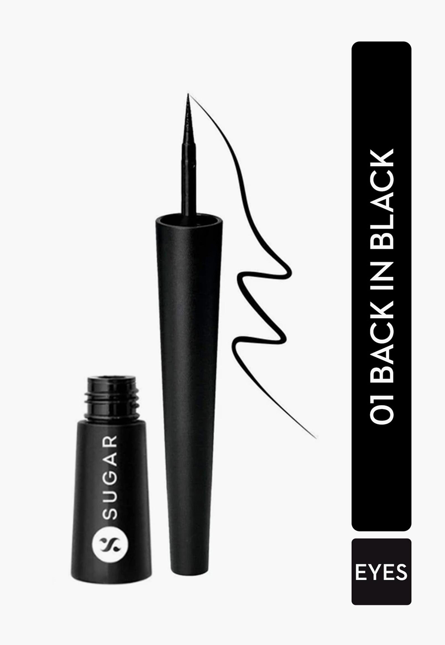 SUGAR Cosmetics Gloss Boss 24HR Eyeliner - 01 Back In Black (Black)-image-11