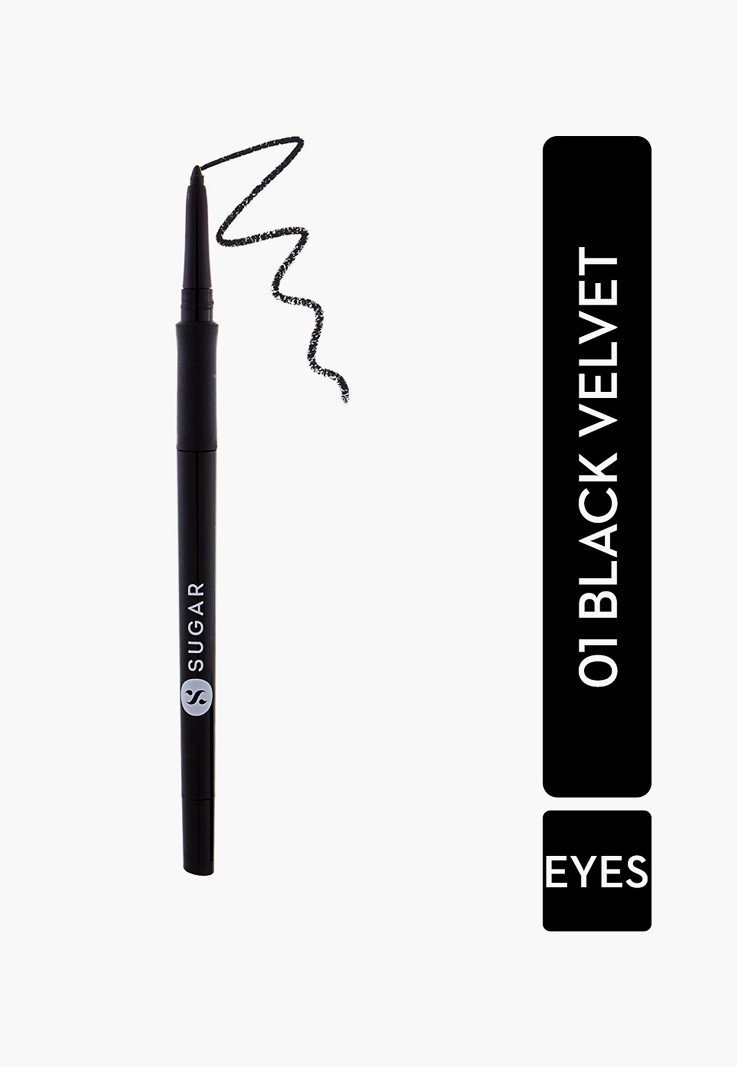 SUGAR Twist and Shout Fadeproof Kajal - 01 Black Velvet- 0.35G-picture-21