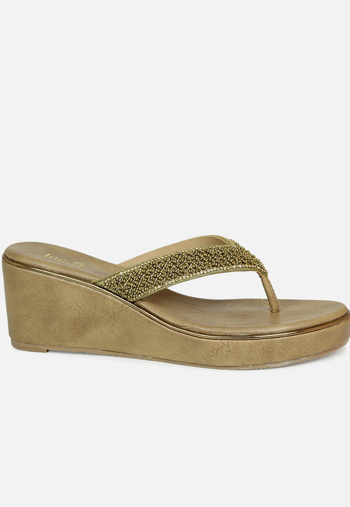 INC.5 Women Embellished V-Strap Open-Toe Wedges-picture-33