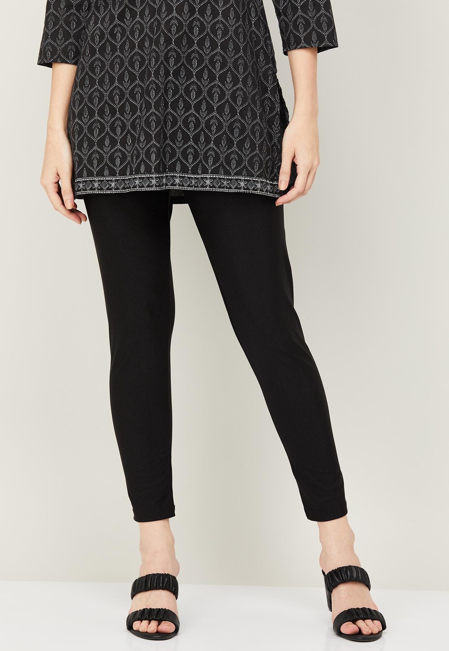 MELANGE Women Solid Regular Fit Leggings-picture-48