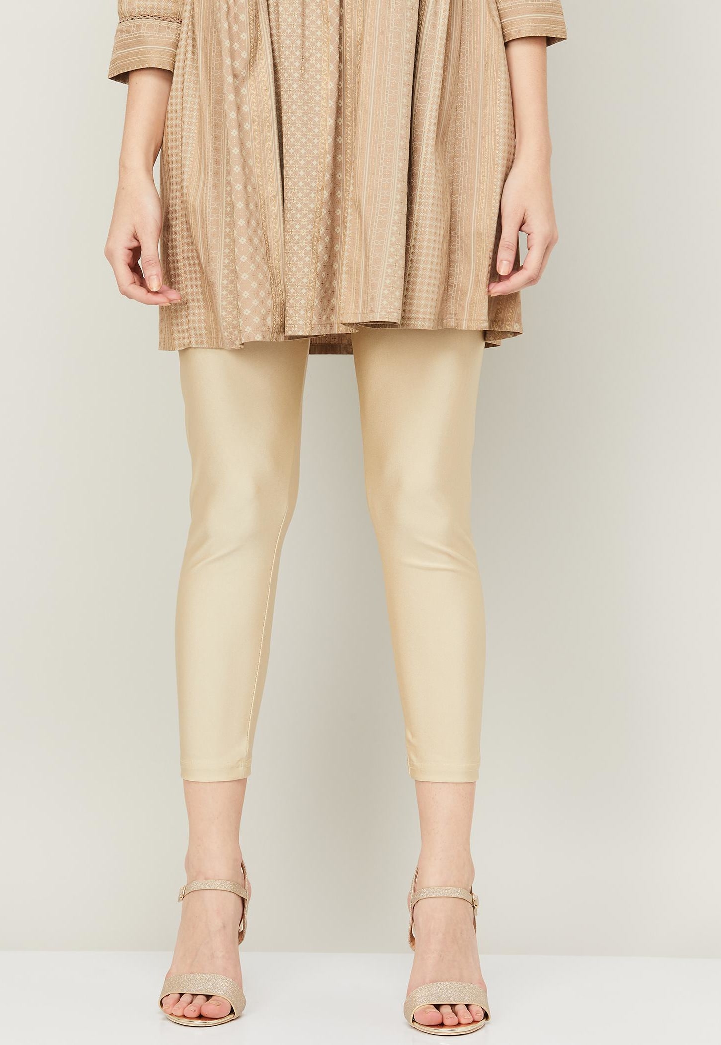 MELANGE Women Solid Regular Fit Leggings-picture-41