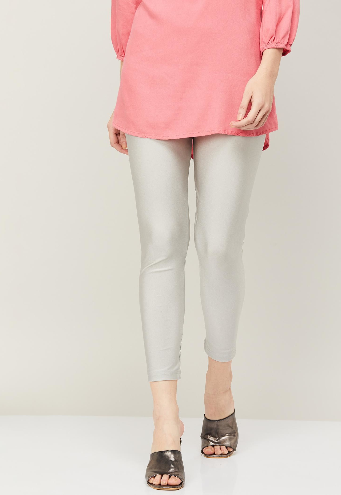 MELANGE Women Solid Regular Fit Leggings-picture-42