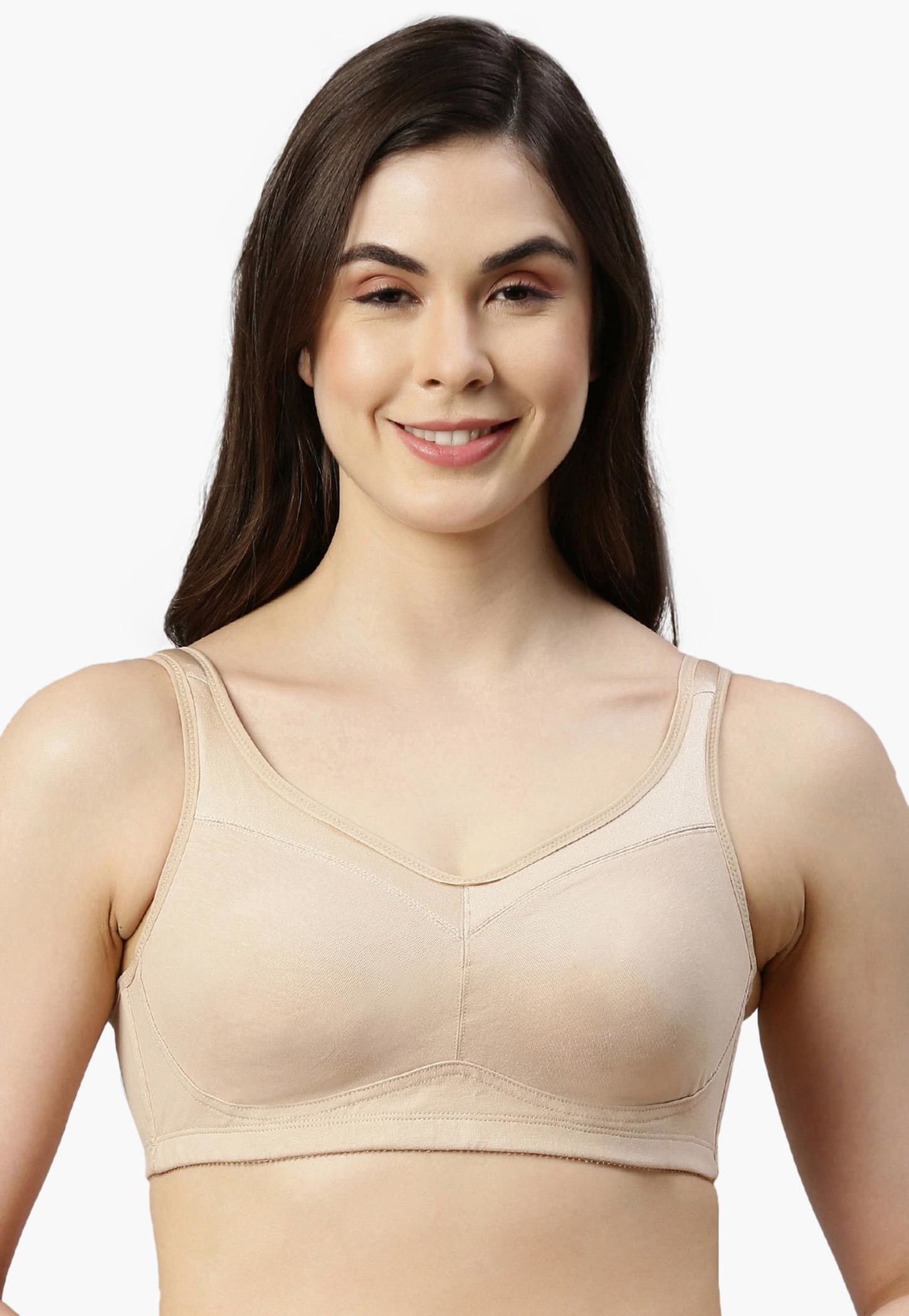 ENAMOR Solid Balconette Non-Padded Non-Wired Bra-picture-23