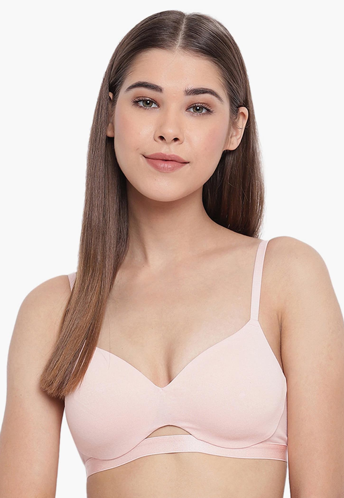 ENAMOR Solid Padded Balconette Bra-picture-48