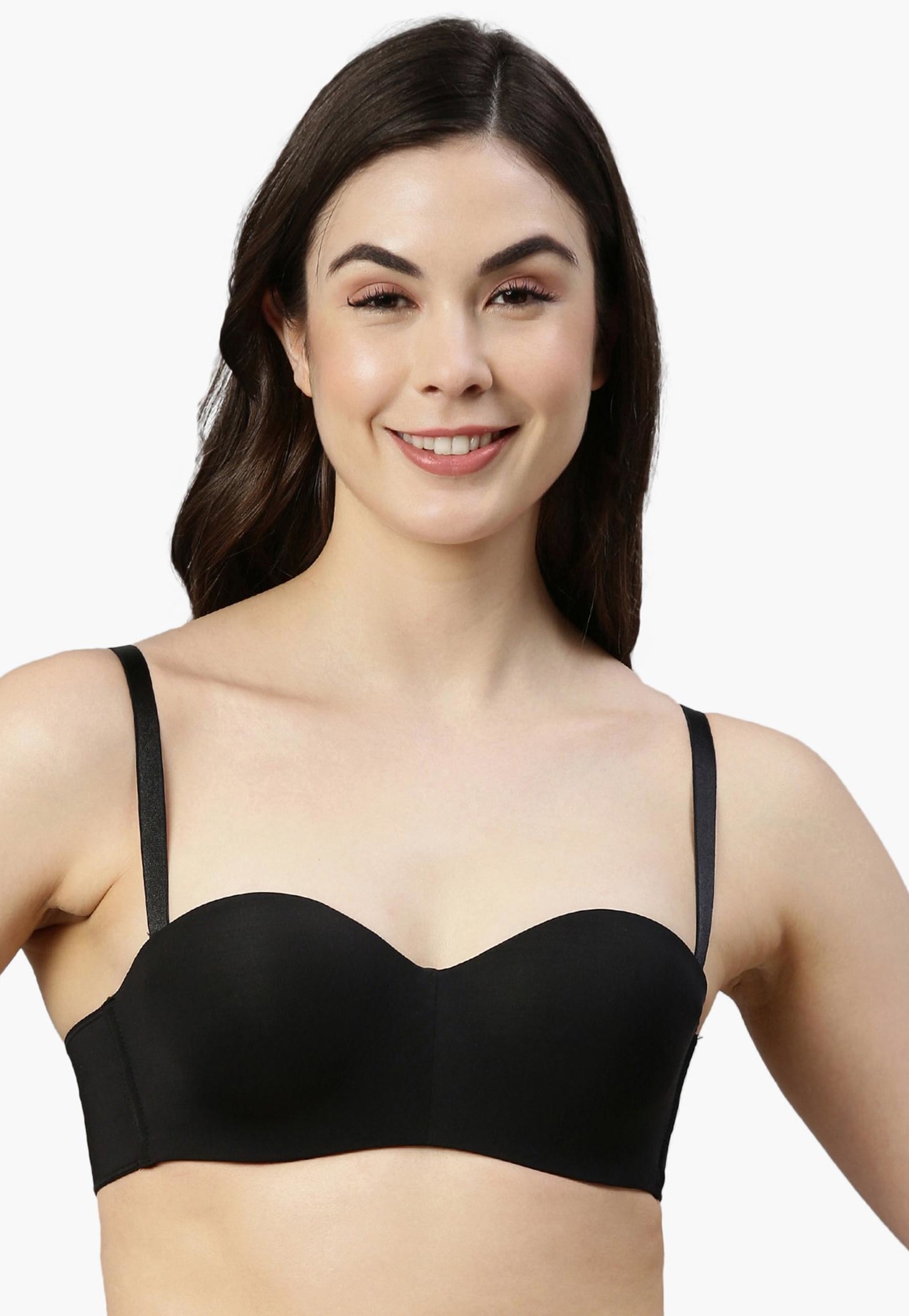 ENAMOR Solid Padded Balconette Bra-picture-28