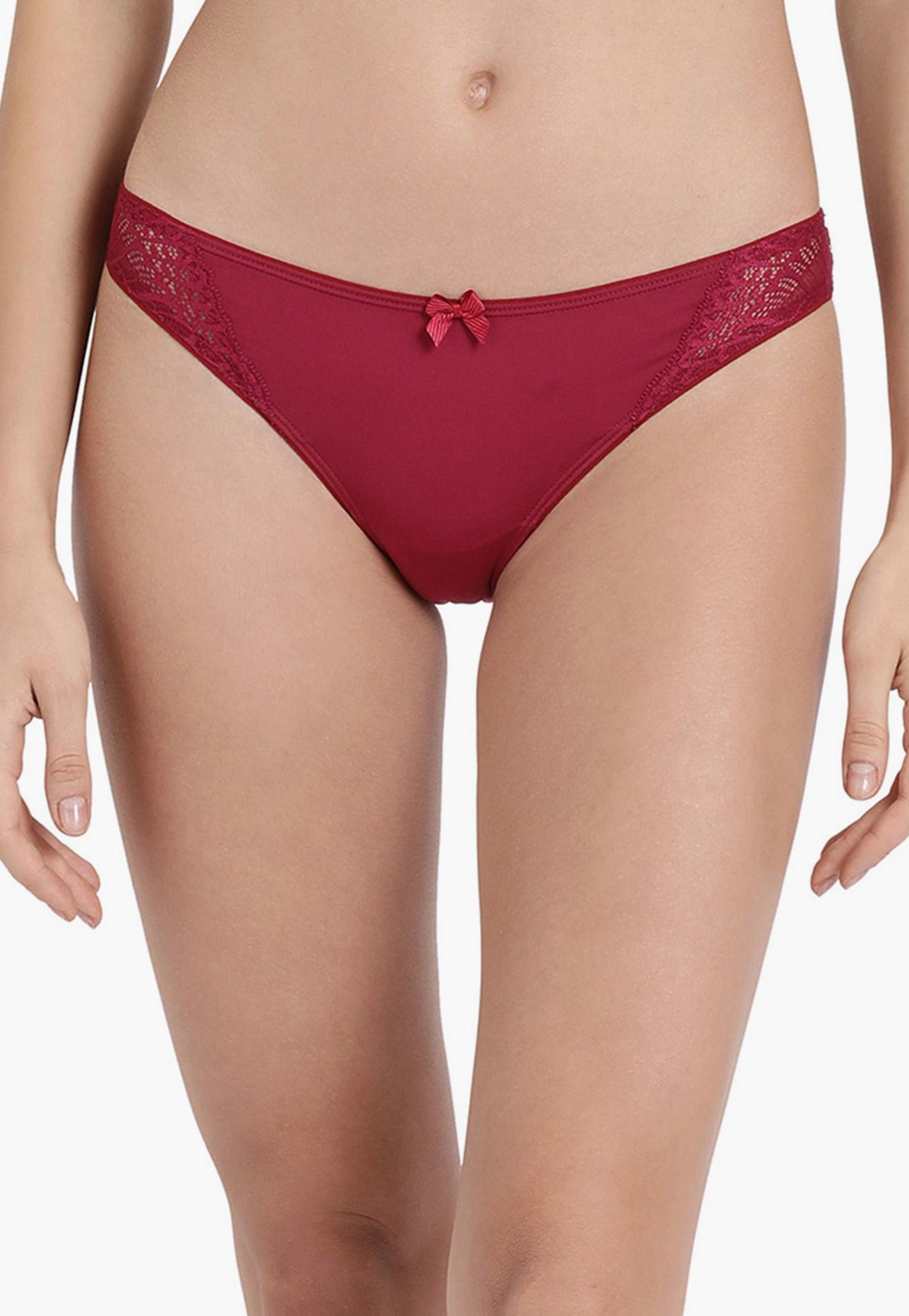 ENAMOR Women Solid Lace Detailed Hipster Panties-picture-54