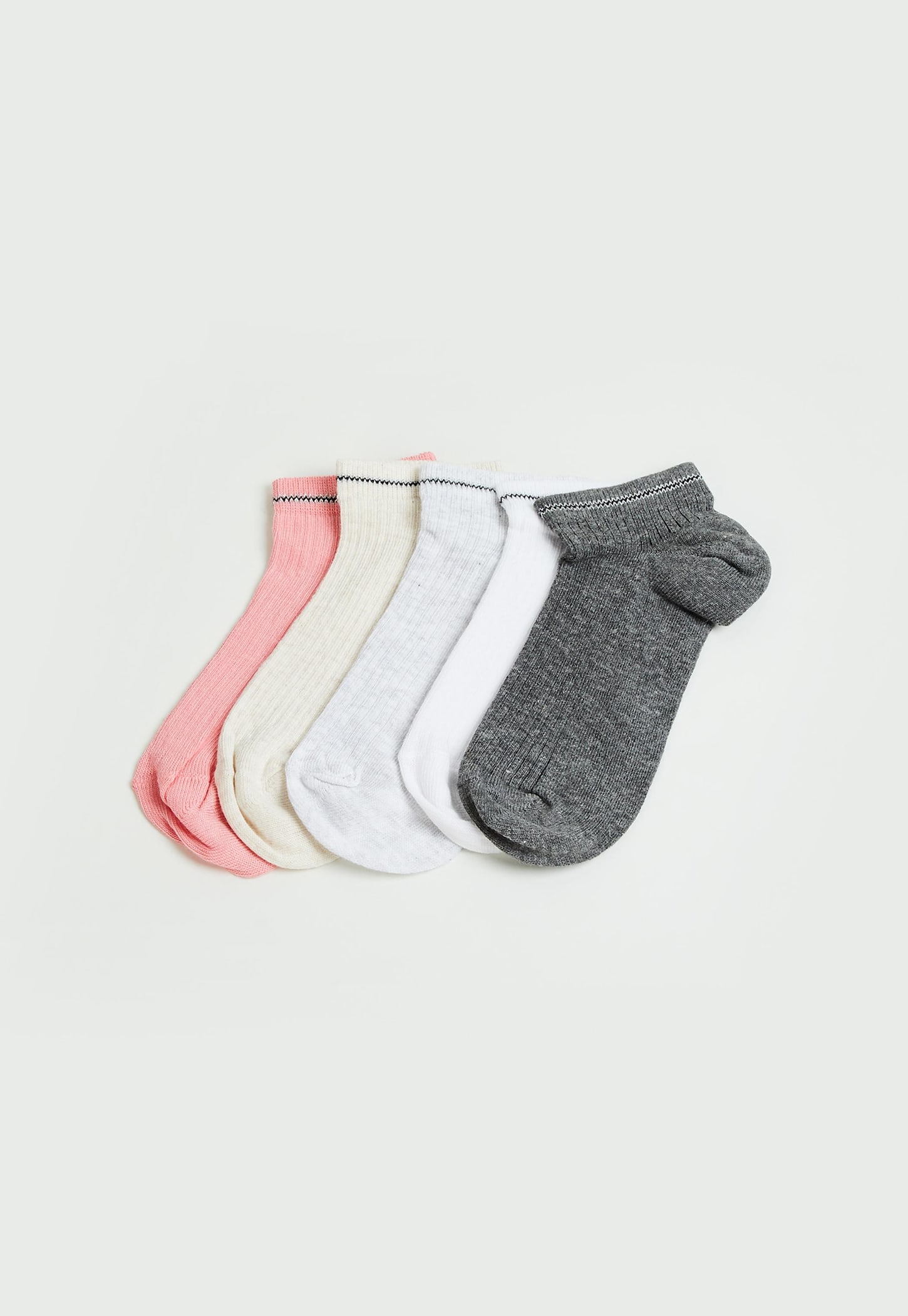 GINGER Women Zig-Zag Ankle-Length Socks - Set of 5-picture-23