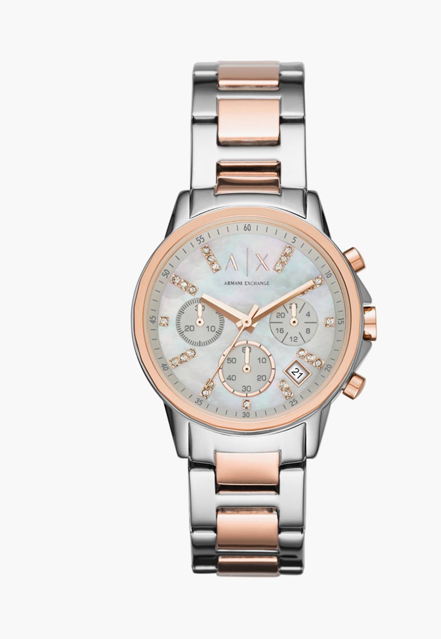 ARMANI EXCHANGE Women Two-Toned Chronograph Watch - AX4331-image-36