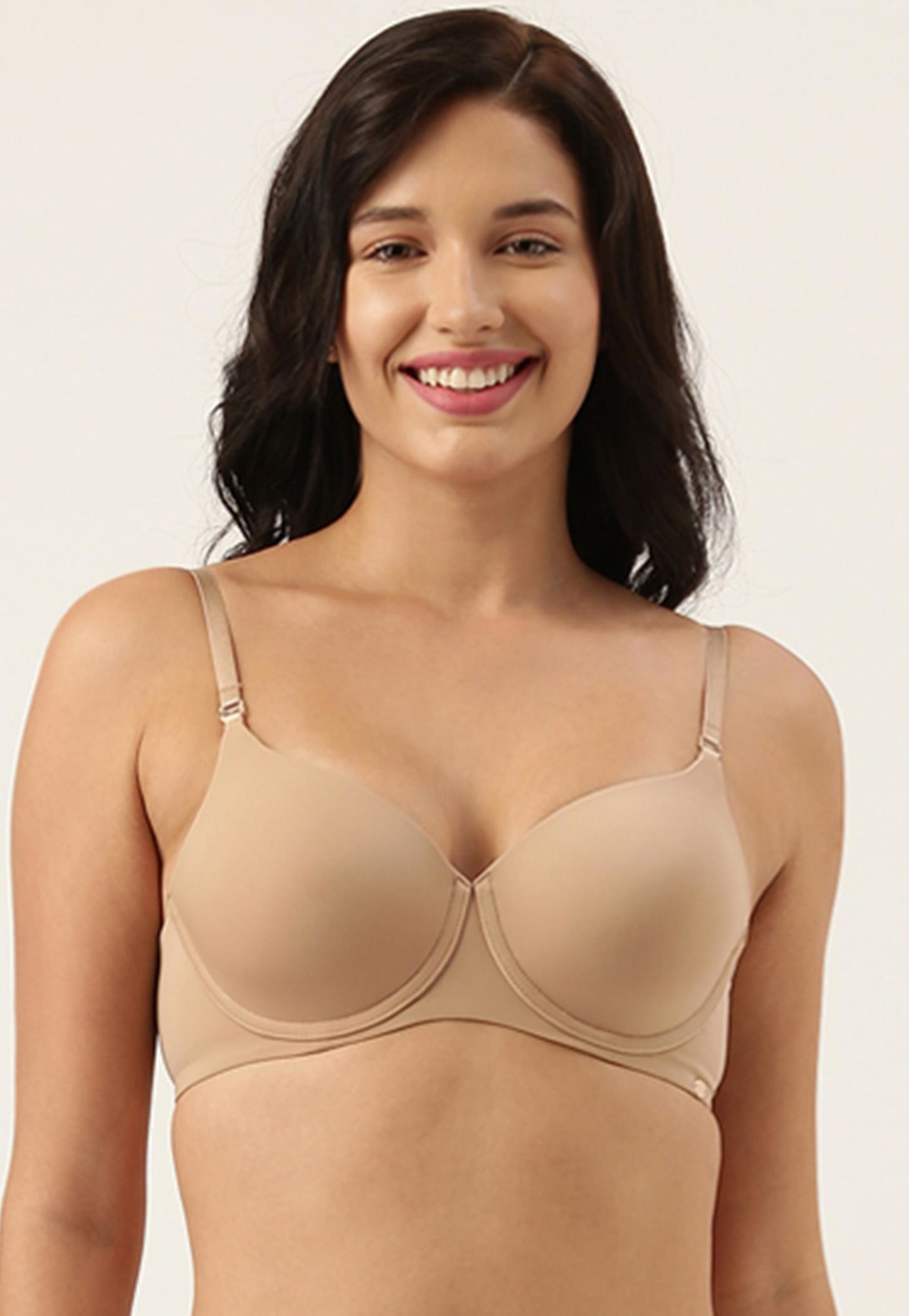 ENAMOR Padded Wired Plunge Bra-picture-10