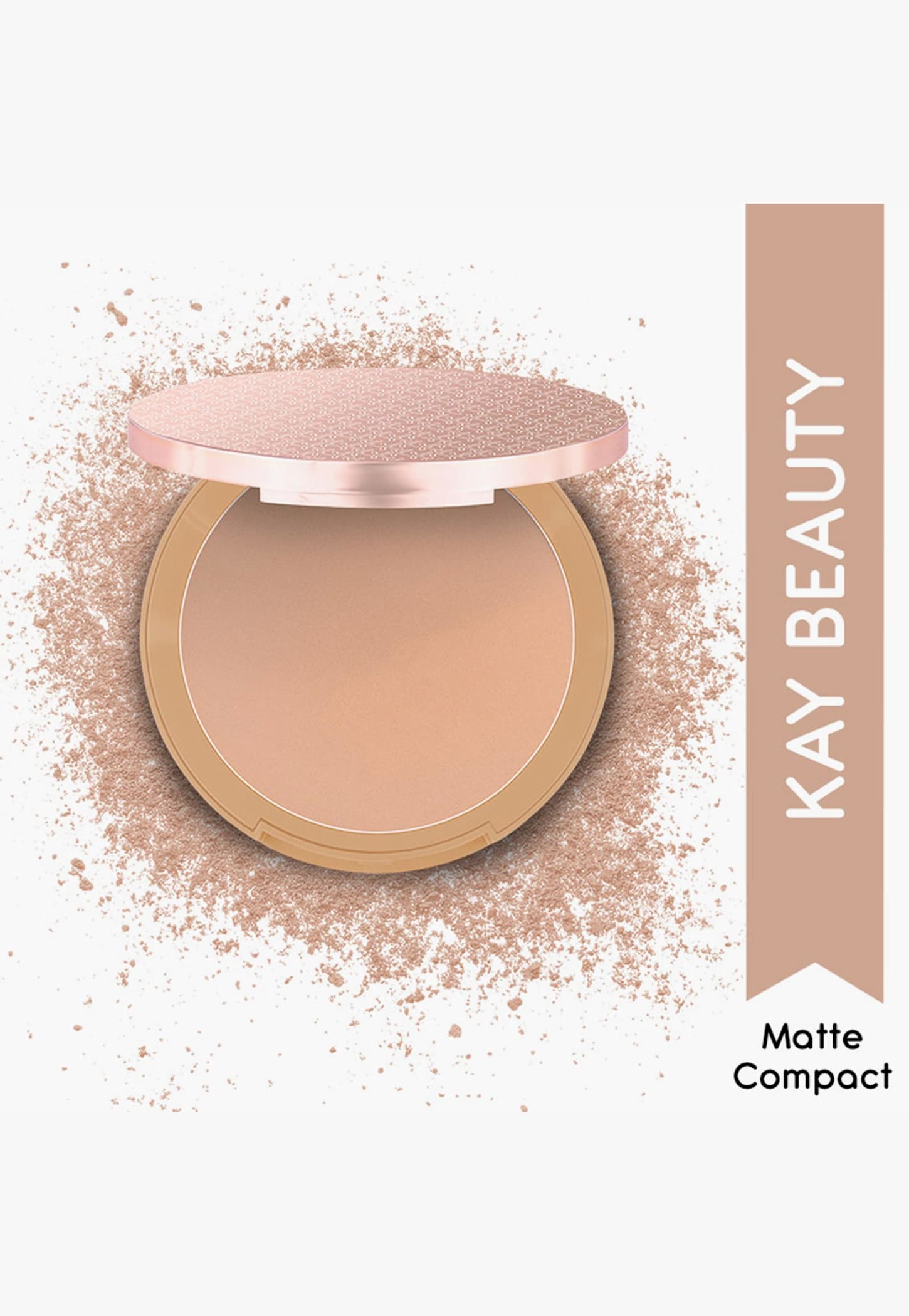 KAY BEAUTY Matte Compact - 140P Medium - 9g-picture-16