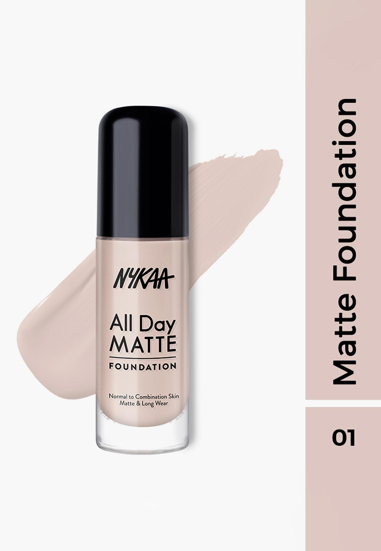 NYKAA All Day Matte Foundation - Ivory 01-picture-14