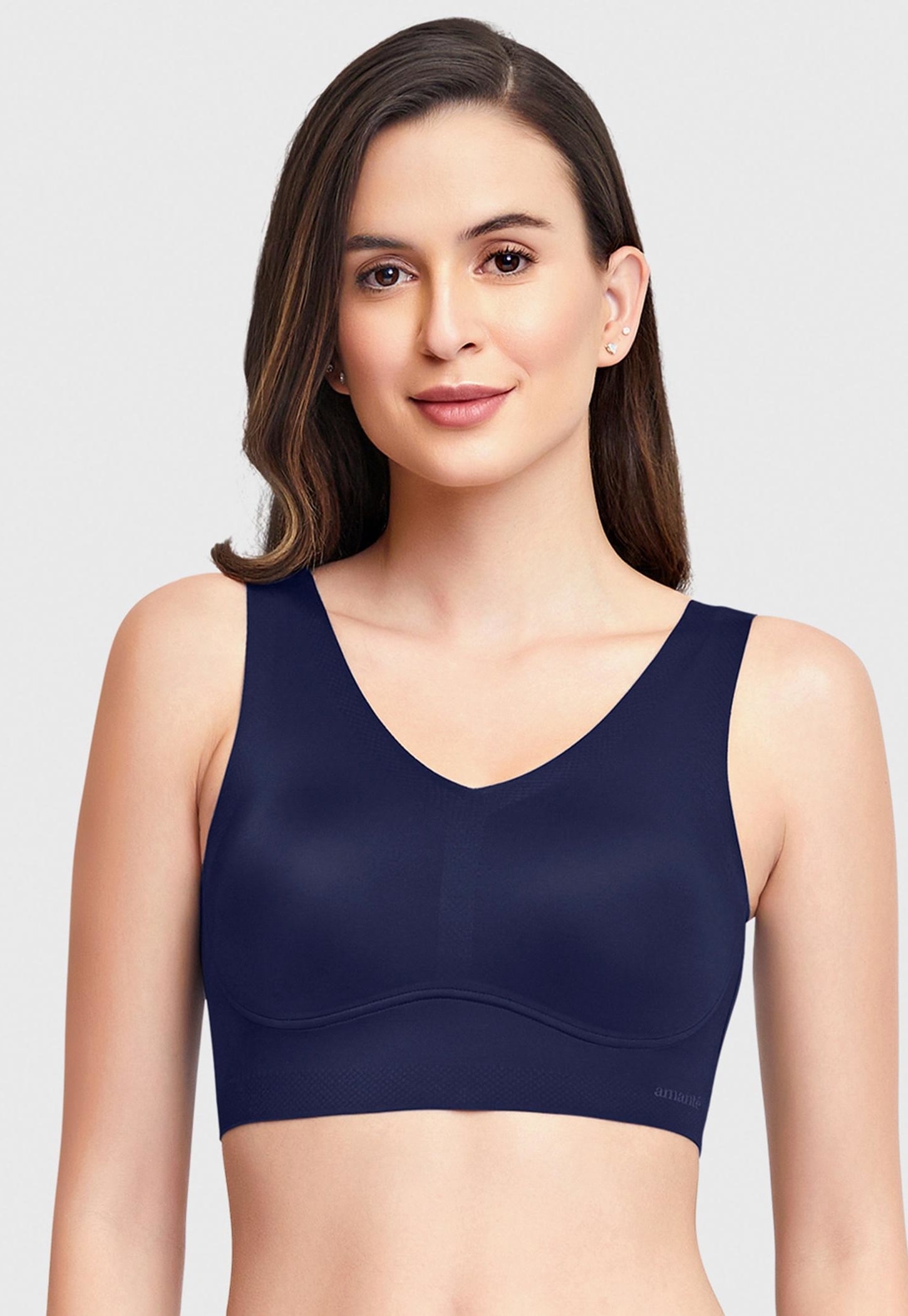 AMANTE Women Solid Non-Padded Non-Wired Cami Bra-picture-32