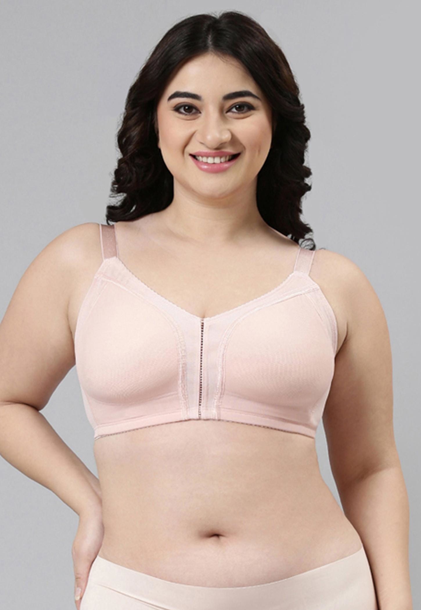 ENAMOR Solid Non-Padded Non-Wired Full Coverage Bra-picture-29