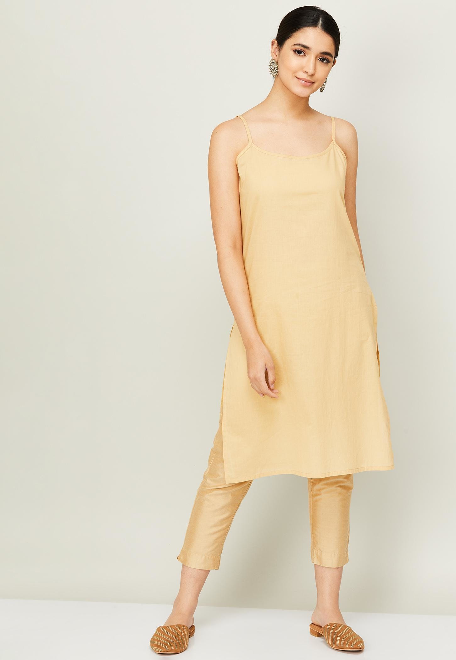MELANGE Women Solid Sleeveless Long Slip-picture-17