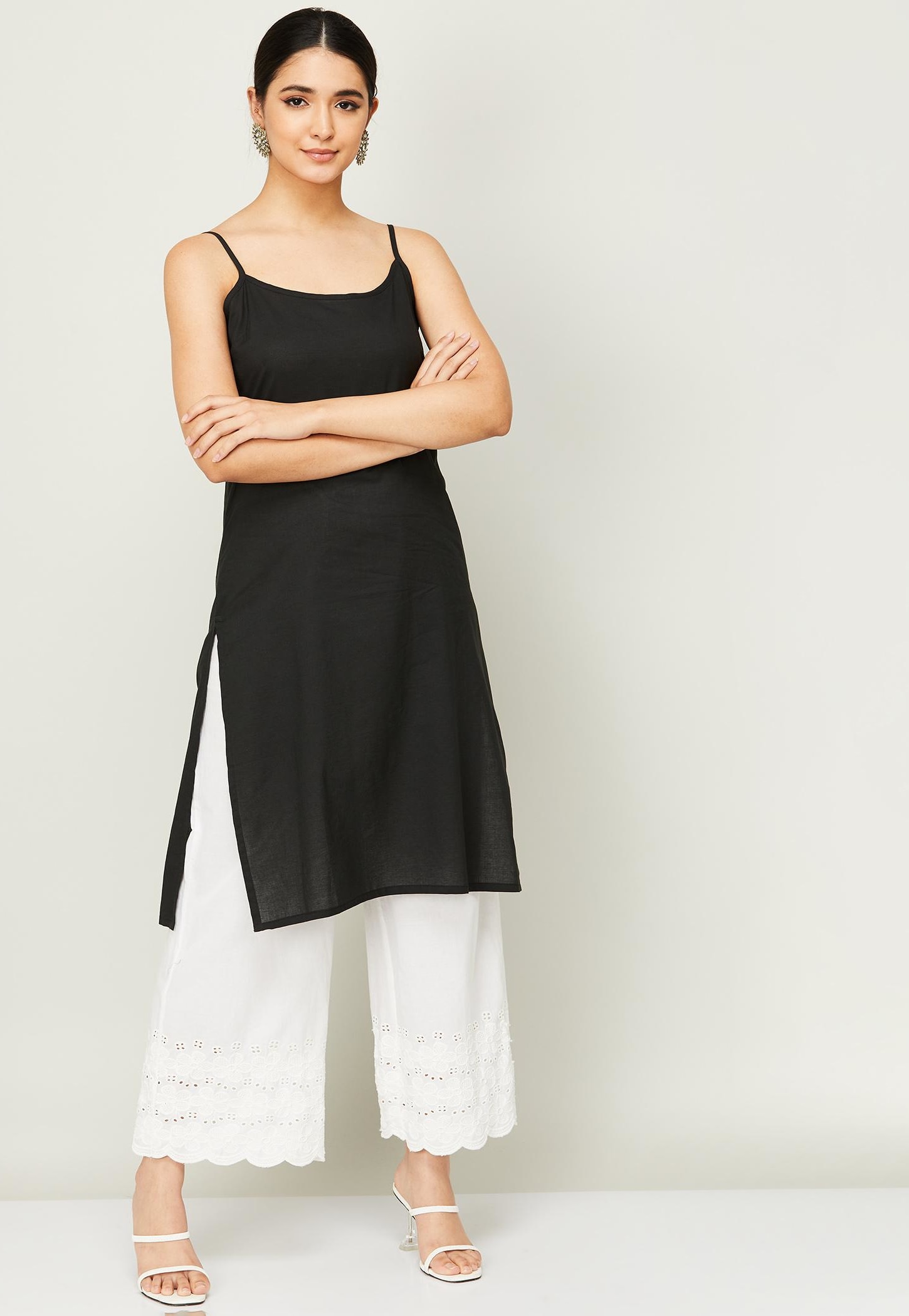 MELANGE Women Solid Sleeveless Long Slip-picture-24