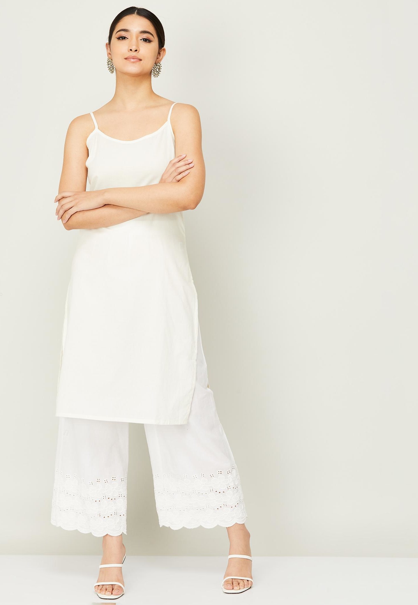 MELANGE Women Solid Sleeveless Long Slip-picture-10