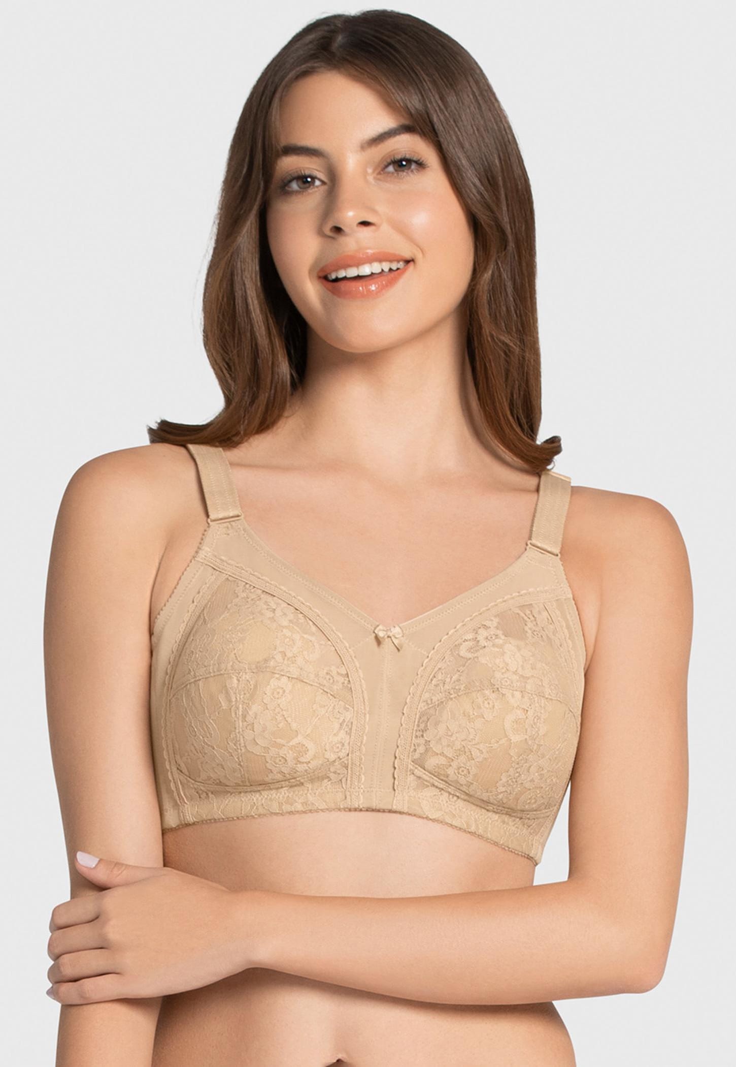 AMANTE Lace Non-Padded Non-Wired T-shirt Bra-image-21