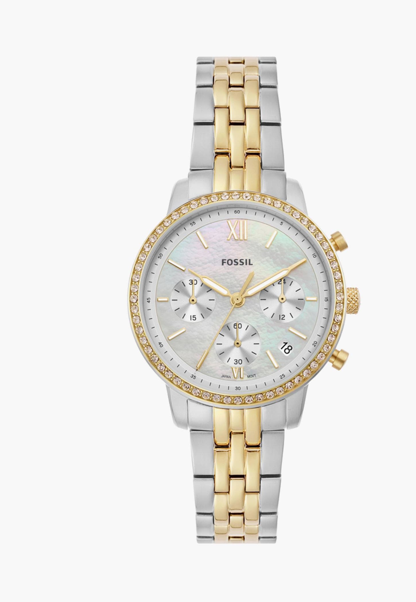 FOSSIL Neutra Women Colourblocked Stainless Steel Strap Chronograph Watch - ES5216I-picture-54