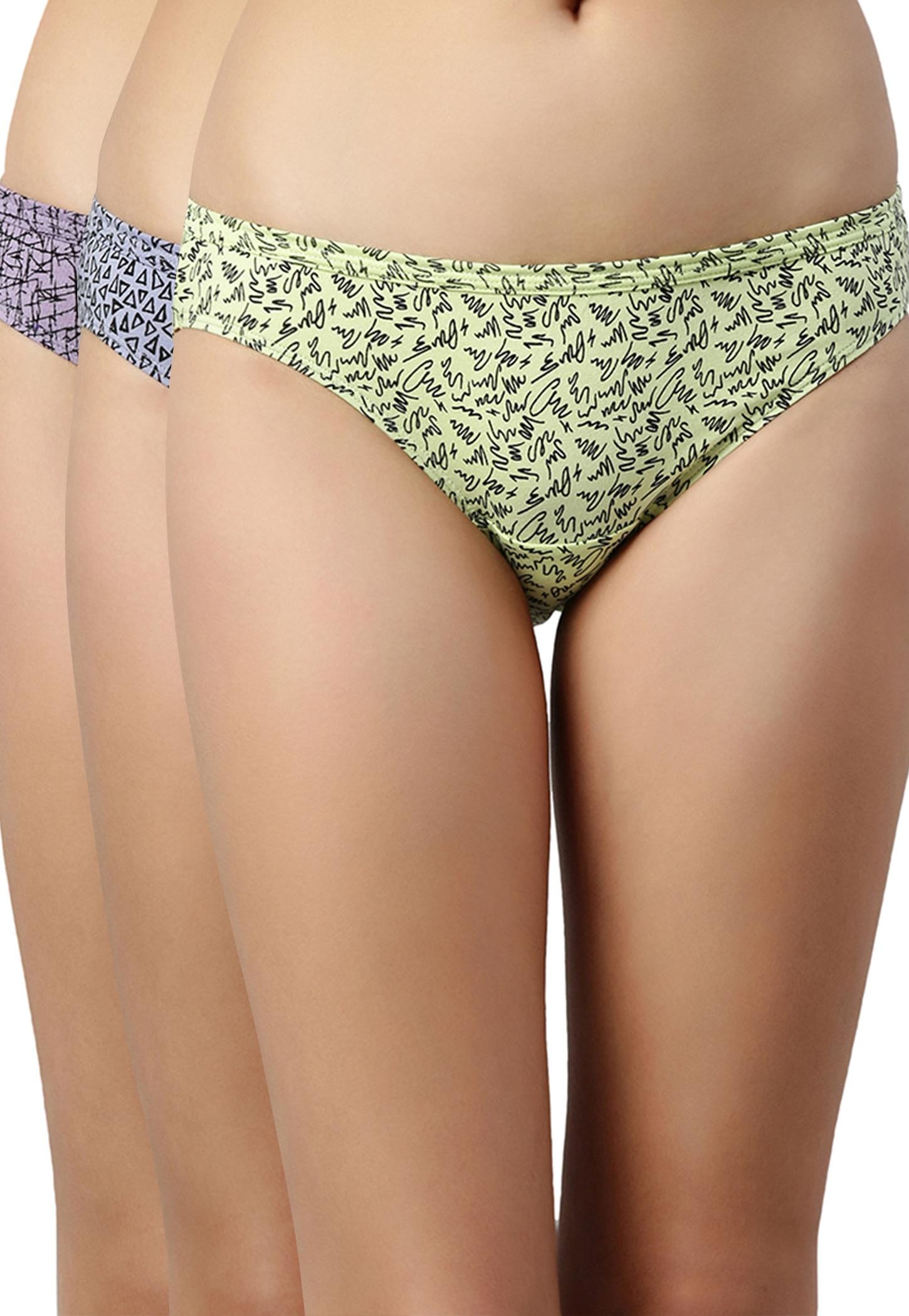 ENAMOR Printed Bikini Panties - Pack of 3-picture-12