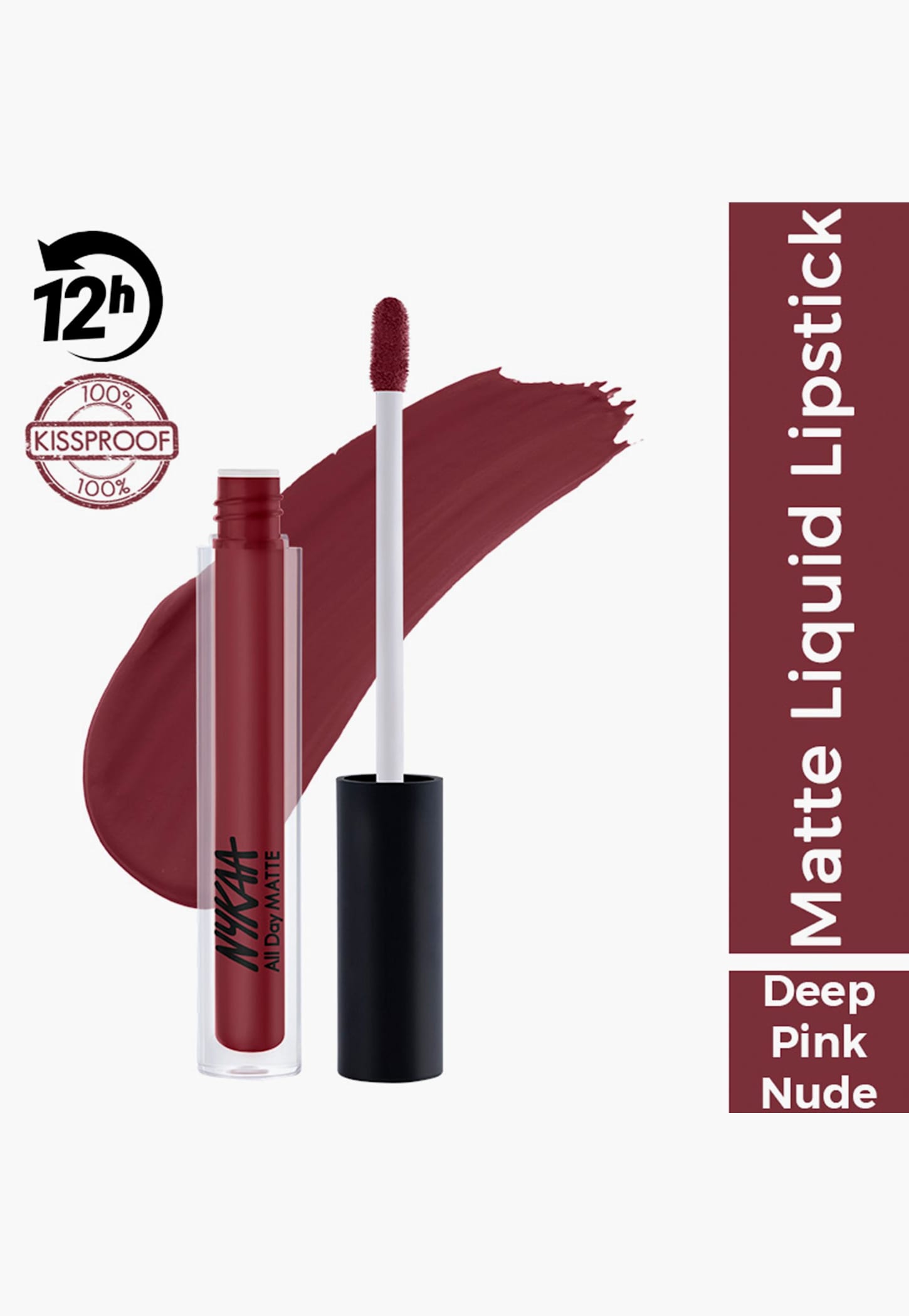 NYKAA All Day Matte Liquid Lipstick - Prom Date - 2.1ml-picture-27