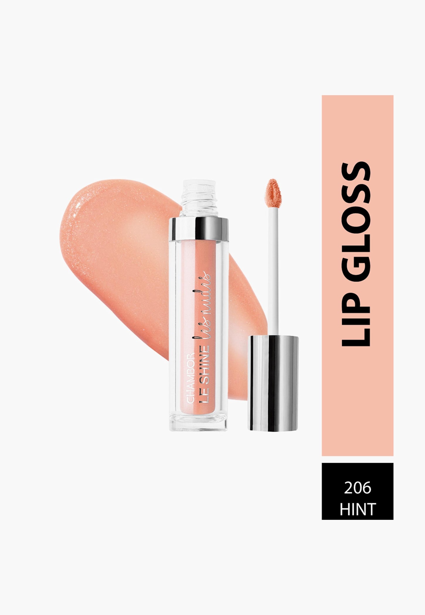 CHAMBOR Le Shine Les Nudes Plumping Effect Lip Gloss - Hint 206 - 4.5ml-picture-52
