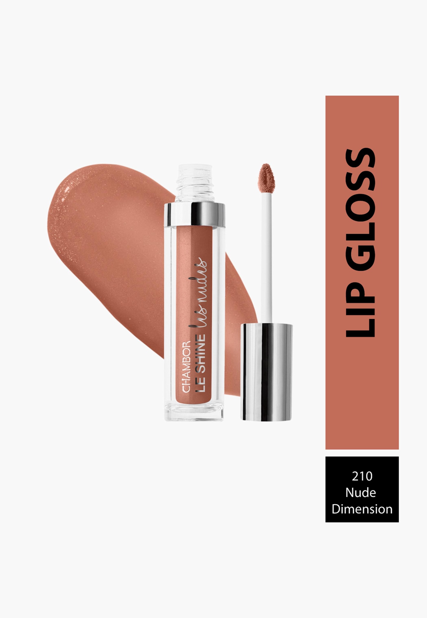CHAMBOR Le Shine Les Nudes Plumping Effect Lip Gloss - Nude Dimension 210 - 4.5ml-picture-29