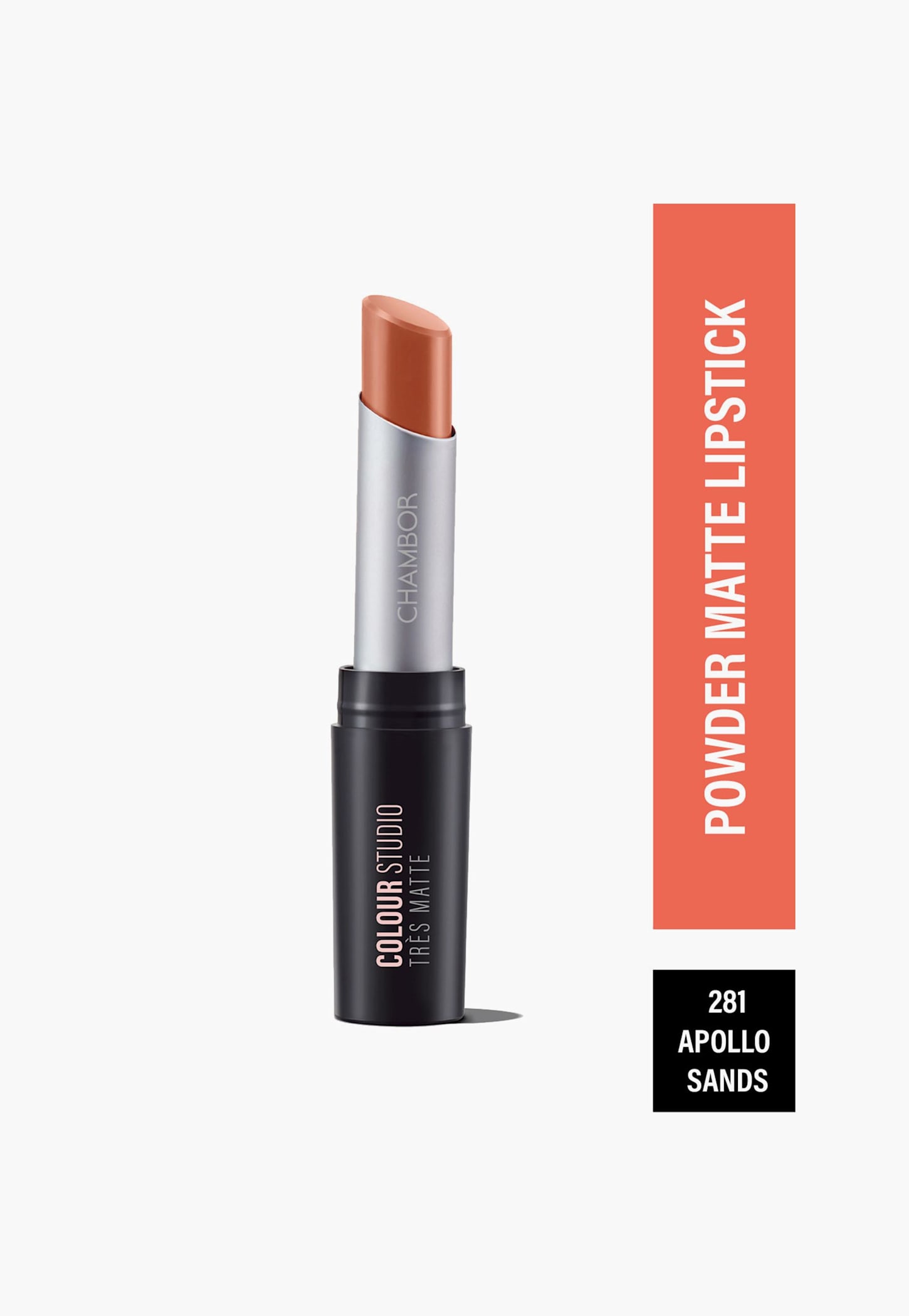 CHAMBOR Colour Studio Tres Matte SPF 30 Lipstick - Apollo Sands - 3.2g-image-34