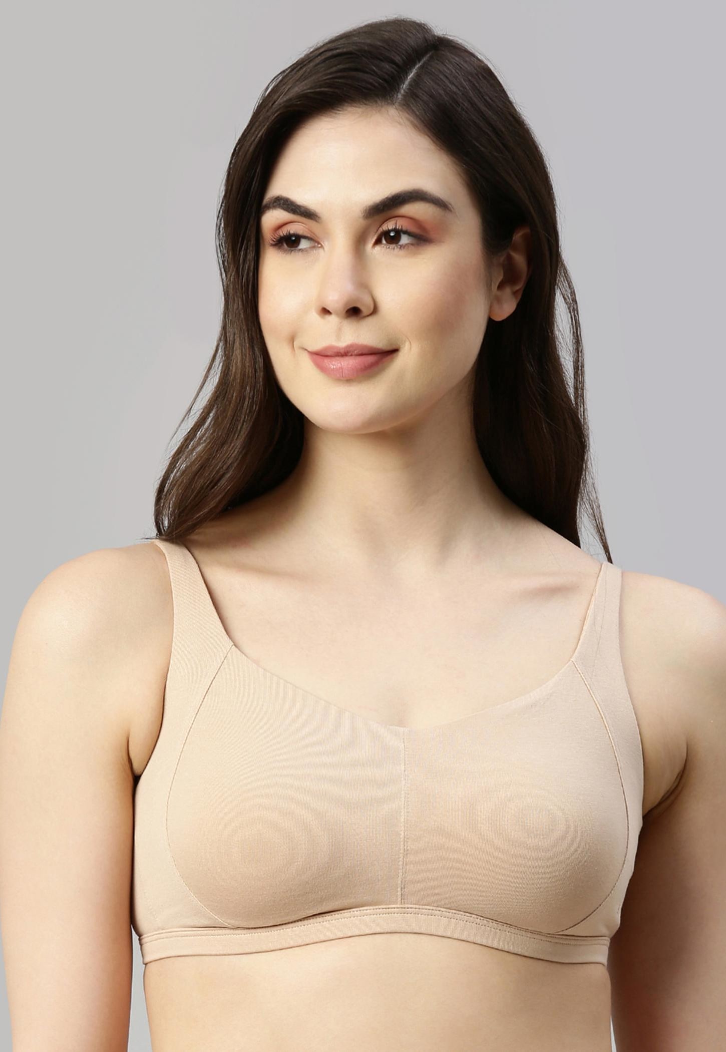 ENAMOR Women Solid Padded Non-Wired Minimizer Bra-picture-11