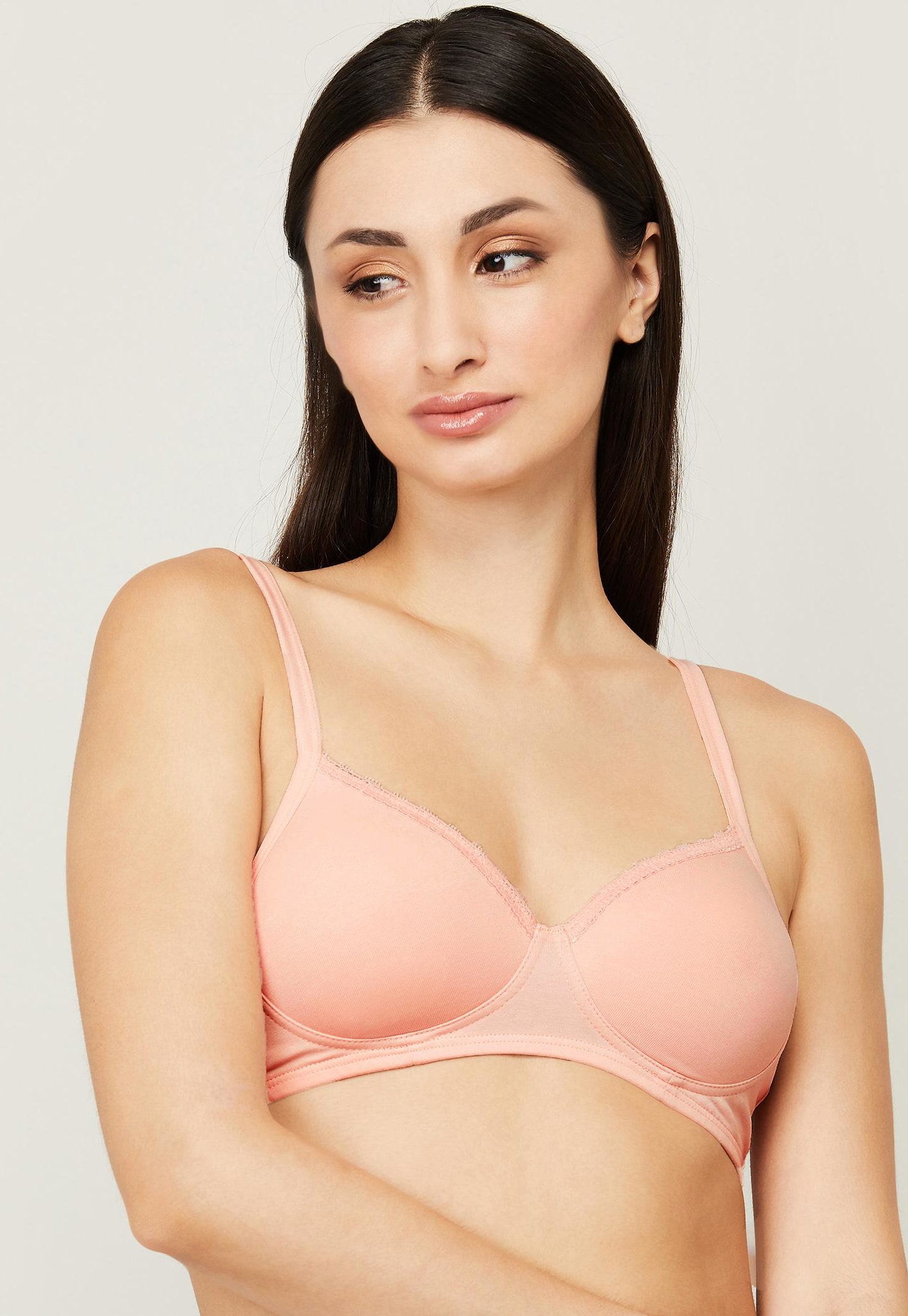 AMANTE Solid Padded Non-Wired T-shirt Bra-picture-38