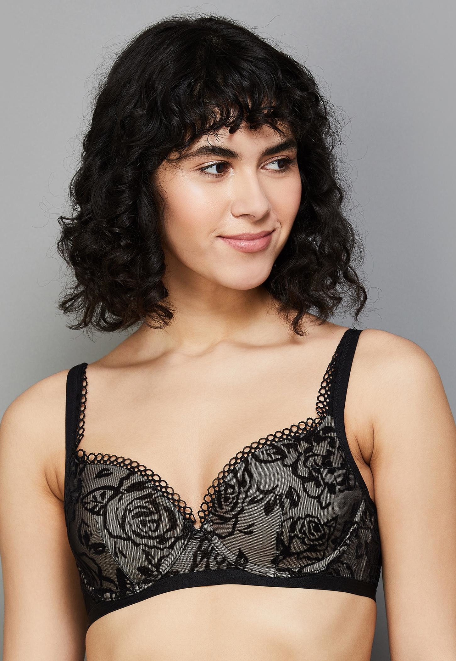 TRIUMPH Lace Padded Wired T-shirt Bra-picture-49