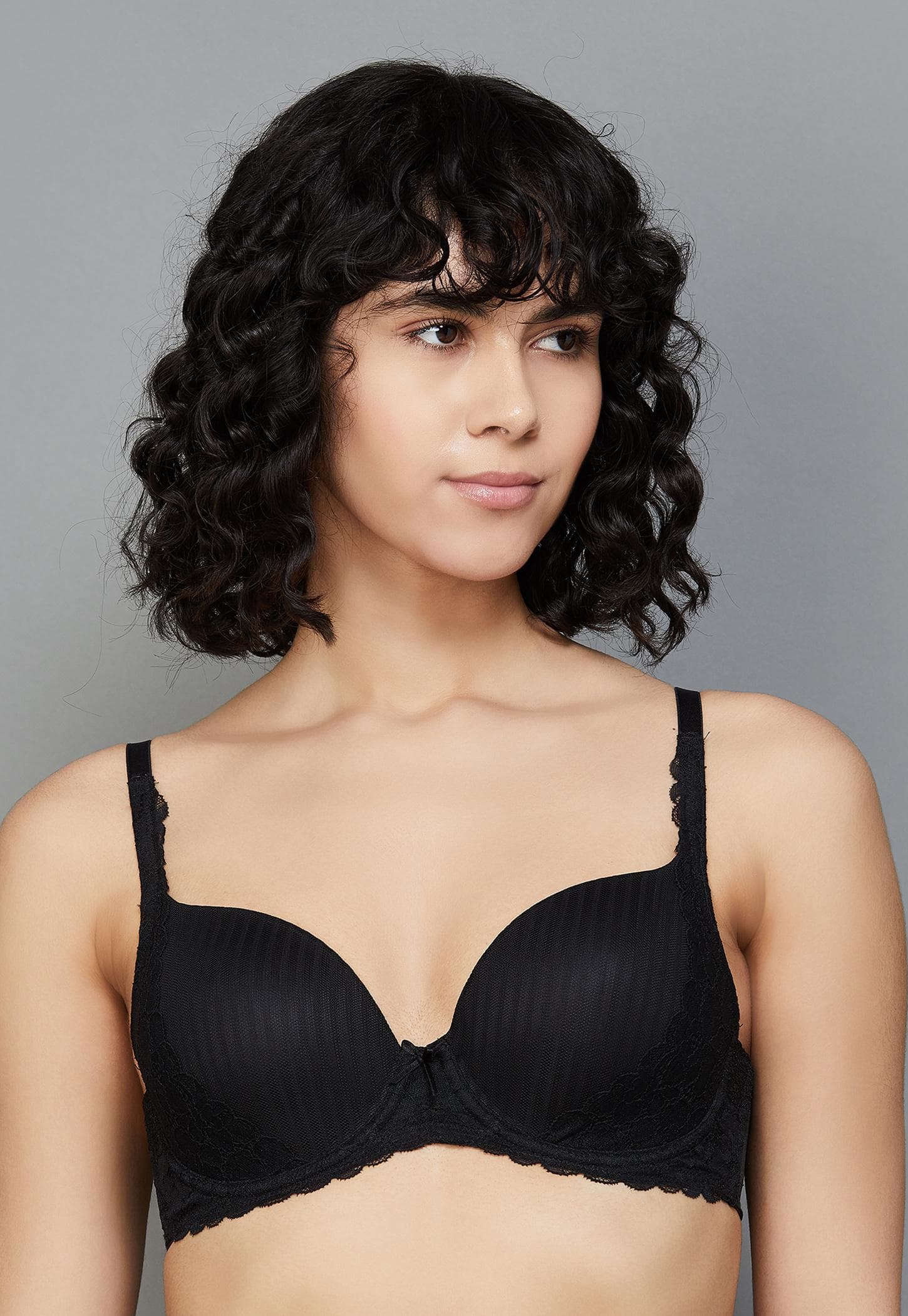 TRIUMPH Padded Wired Lace-Detailed T-shirt Bra-picture-41
