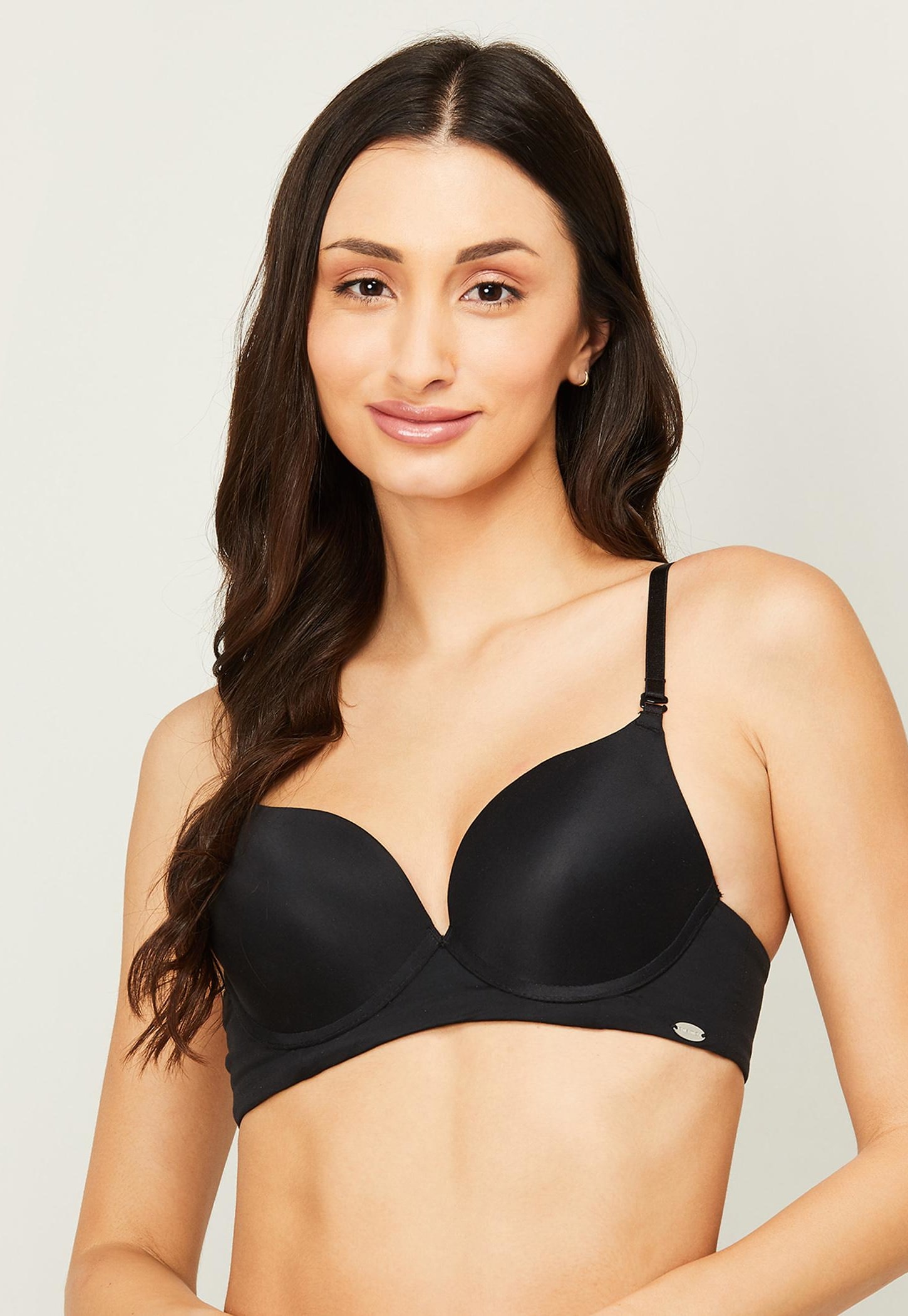 ENAMOR Solid Padded Wired Balconette Bra-picture-25