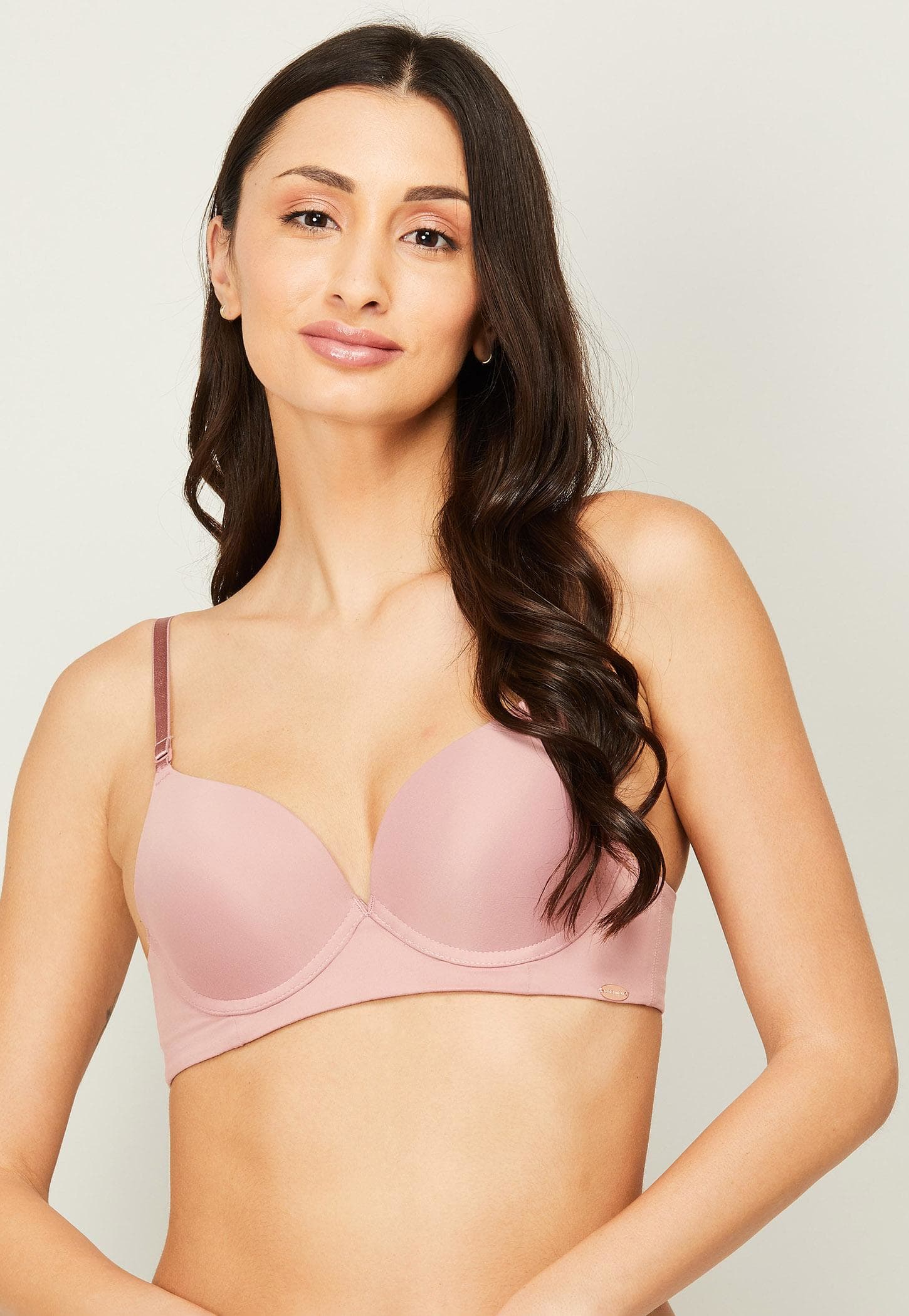 ENAMOR Solid Padded Wired Balconette Bra-picture-37