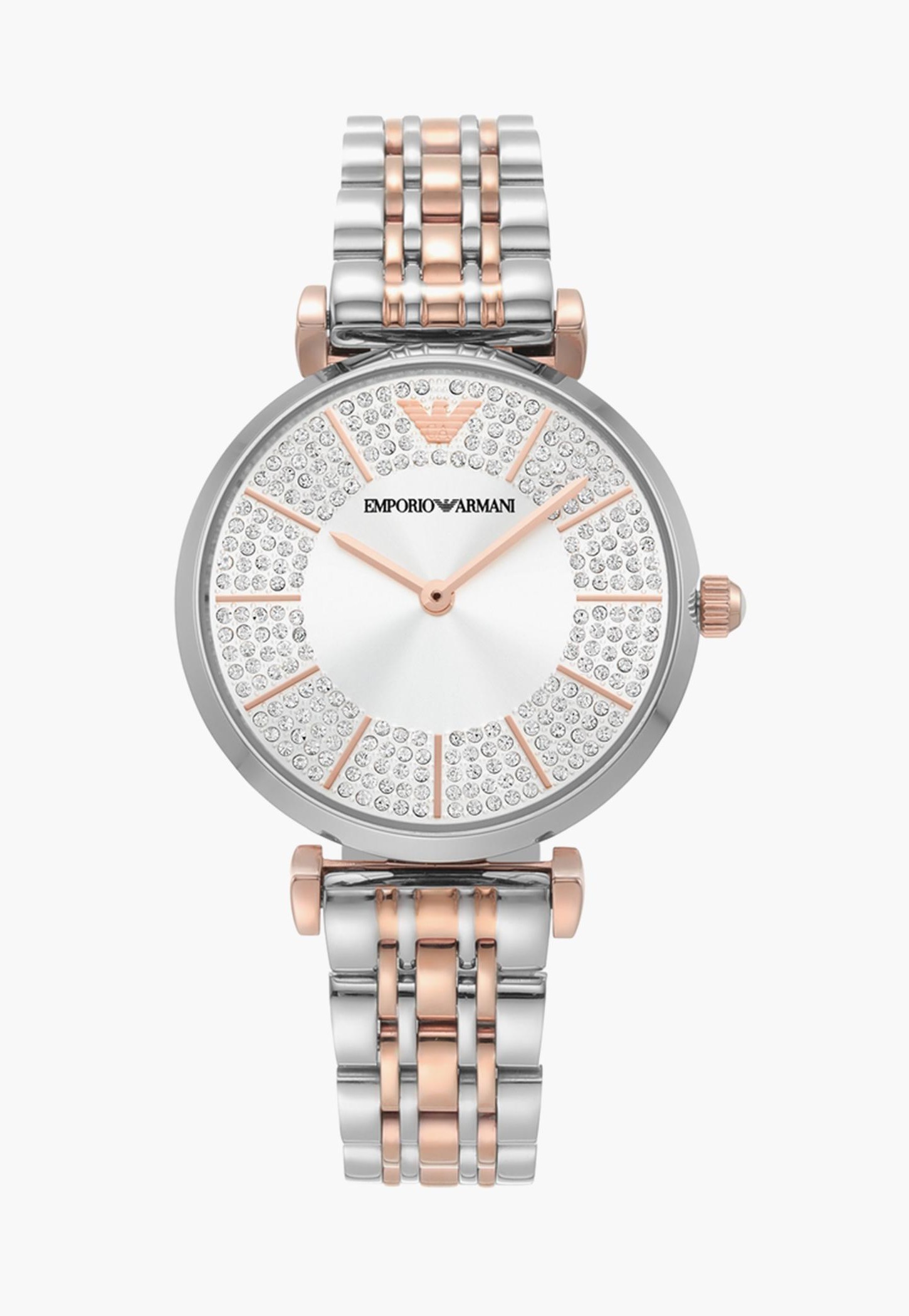EMPORIO ARMANI Women Embellished Analog Watch with Metal Strap - AR11537-picture-20